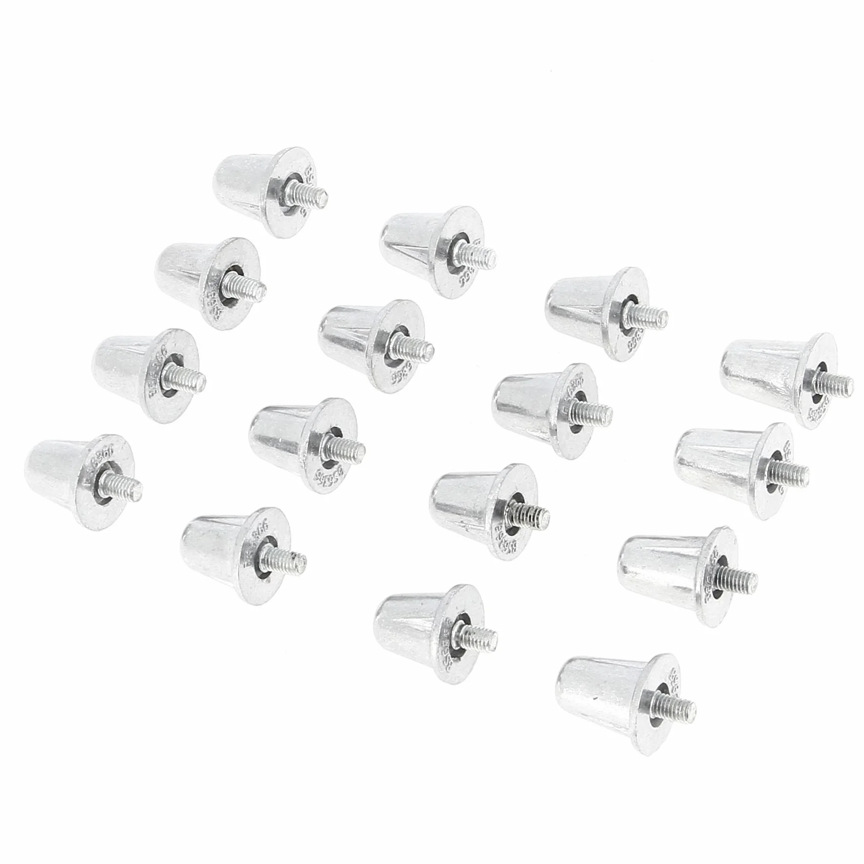 Gilbert Aluminiowe korki piłkarskie 18/21mm metaliczne srebro Jeden rozmiar