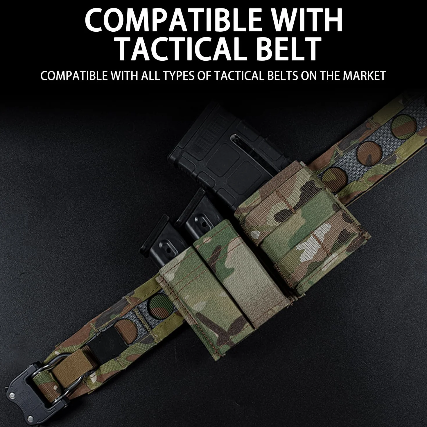 Taktyczna ładownica na magazynek MOLLE 9 mm Pistolet 5,56 mm AR15 Zestaw ładownic na magazynki karabinowe Potrójna kieszeń na magazynek Uchwyt na magazynek Molle