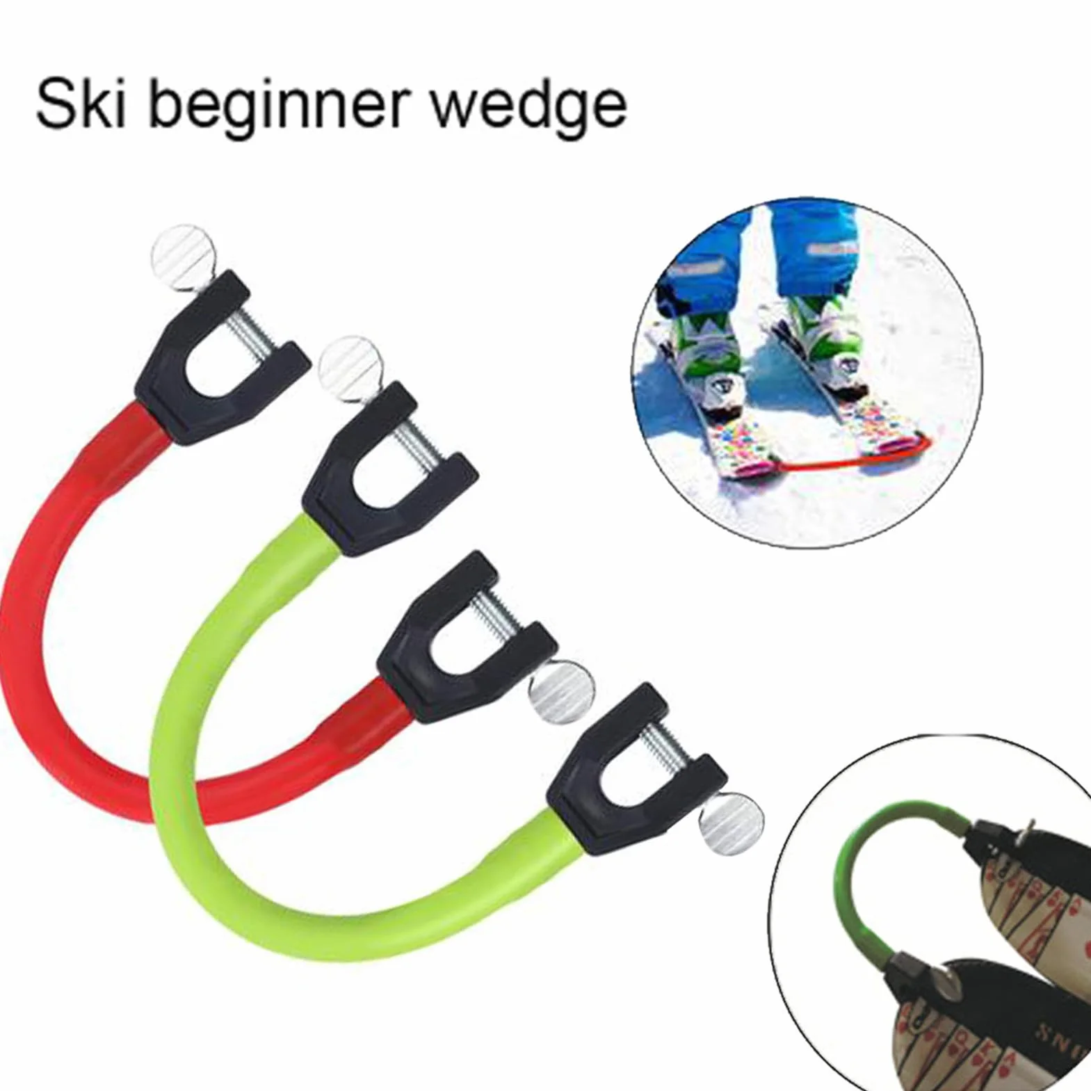 Złącze do końcówek dla dzieci Przenośne snowboardowe narzędzie treningu narciarskiego Easy Snow Pomoc klinowa zimowego