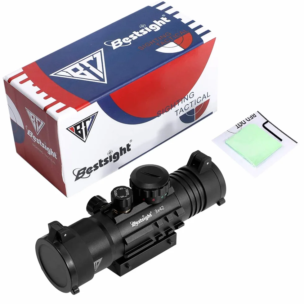 Paike Lunety celownicze 3x42mm kolimator z szyną montażową 11mm/20mm