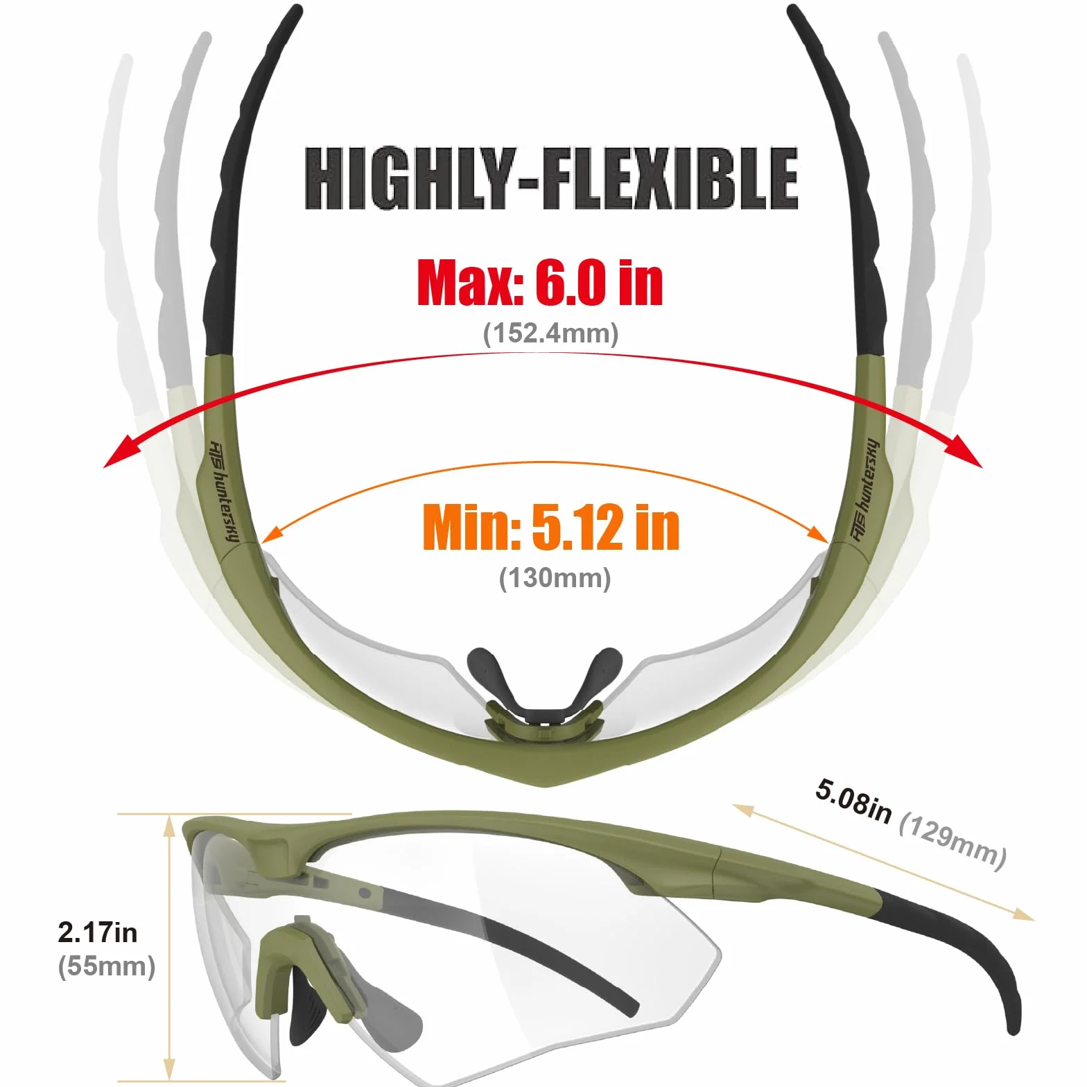 HTS HUNTERSKY S53 okulary ochronne balistyczne przeciwmgielne