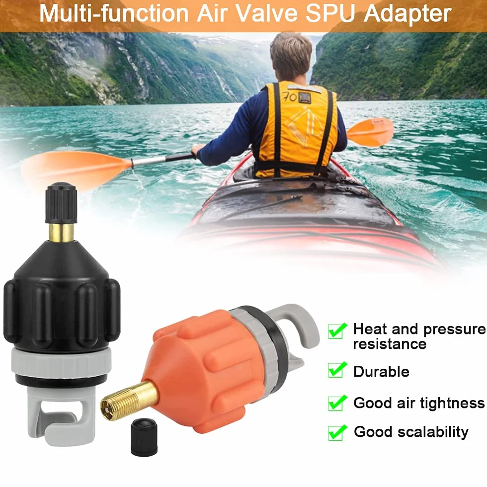 Adapter zaworu powietrza do łodzi, adapter zaworu pompy SUP, adapter do nadmuchiwanej pompy, uniwersalny konwerter pompy powietrza, adapter zaworu powietrza do deski SUP, nadmuchiwanej łodzi