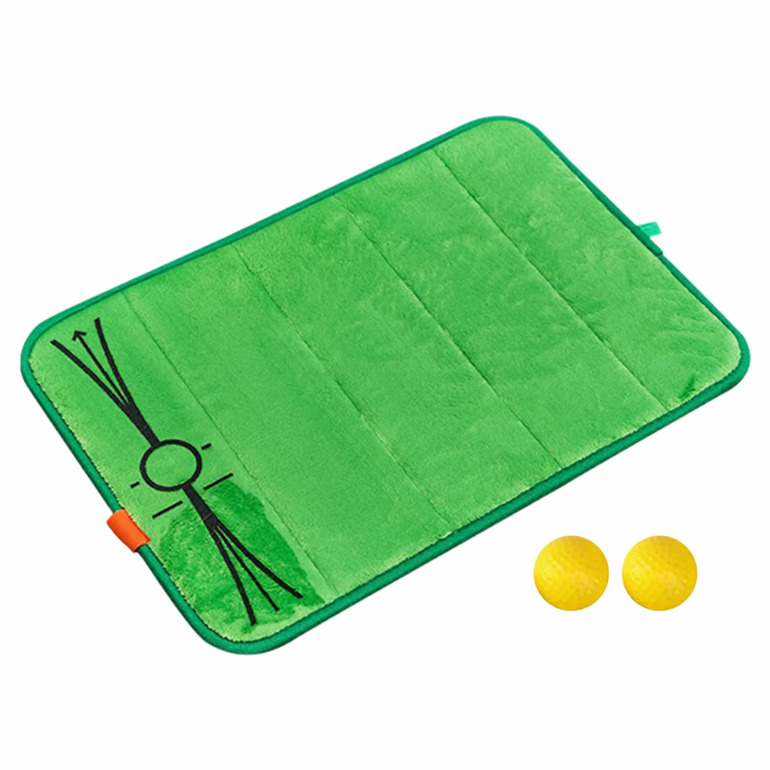 Golf Divot Mat Swing Training Set 19.69x13.78in Turf Hitting Pad Visual Feedback Portable Non-Slip
