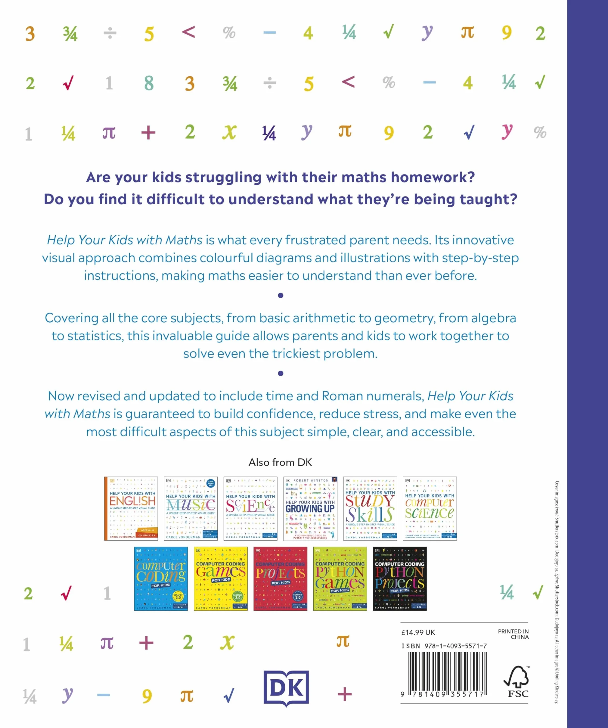 Help Your Kids with Maths: A Unique Step-by-Step Visual Guide, Revision and Reference