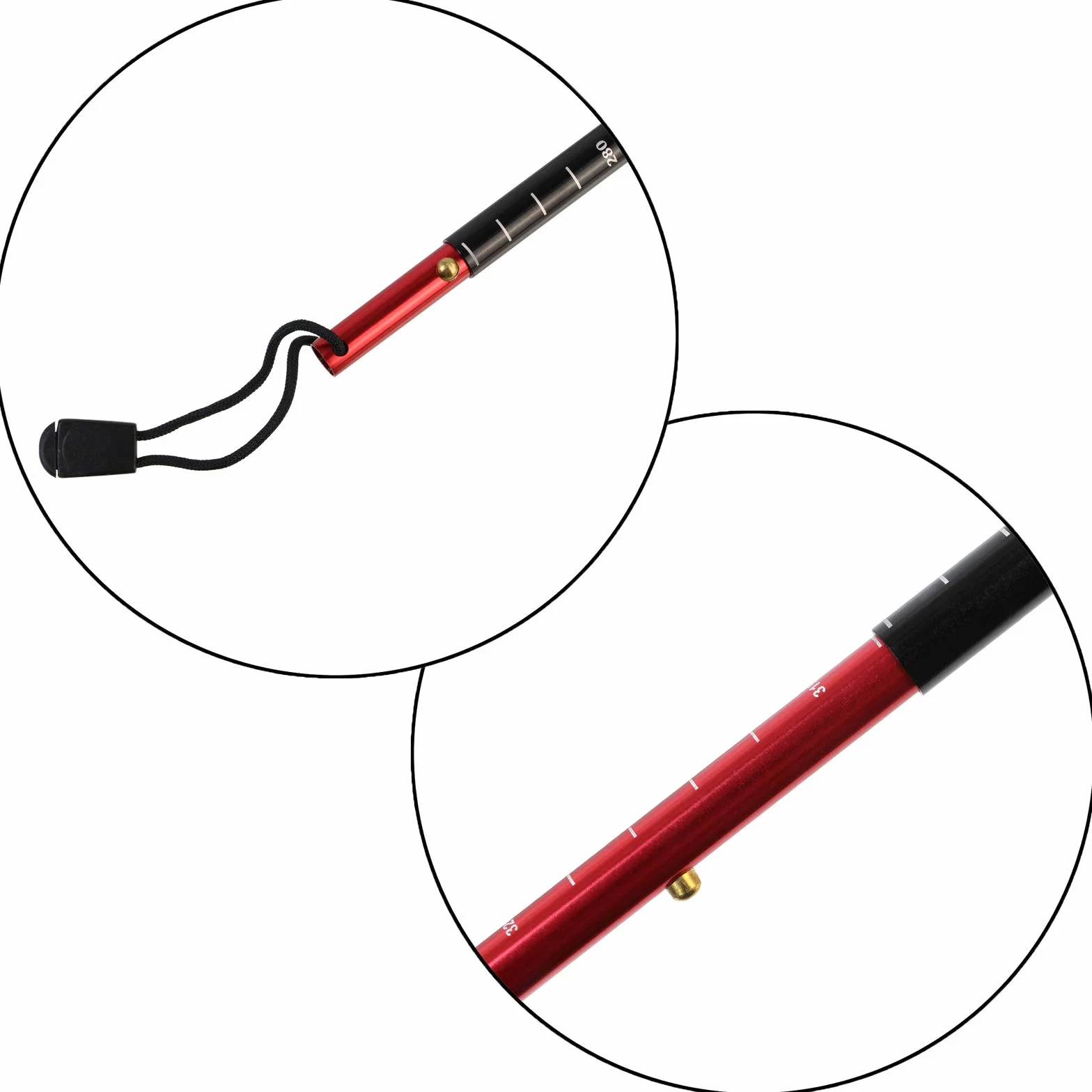 ALPIDEX Sonda lawinowa sonda śnieżna aluminiowa 260 cm lub 320 cm