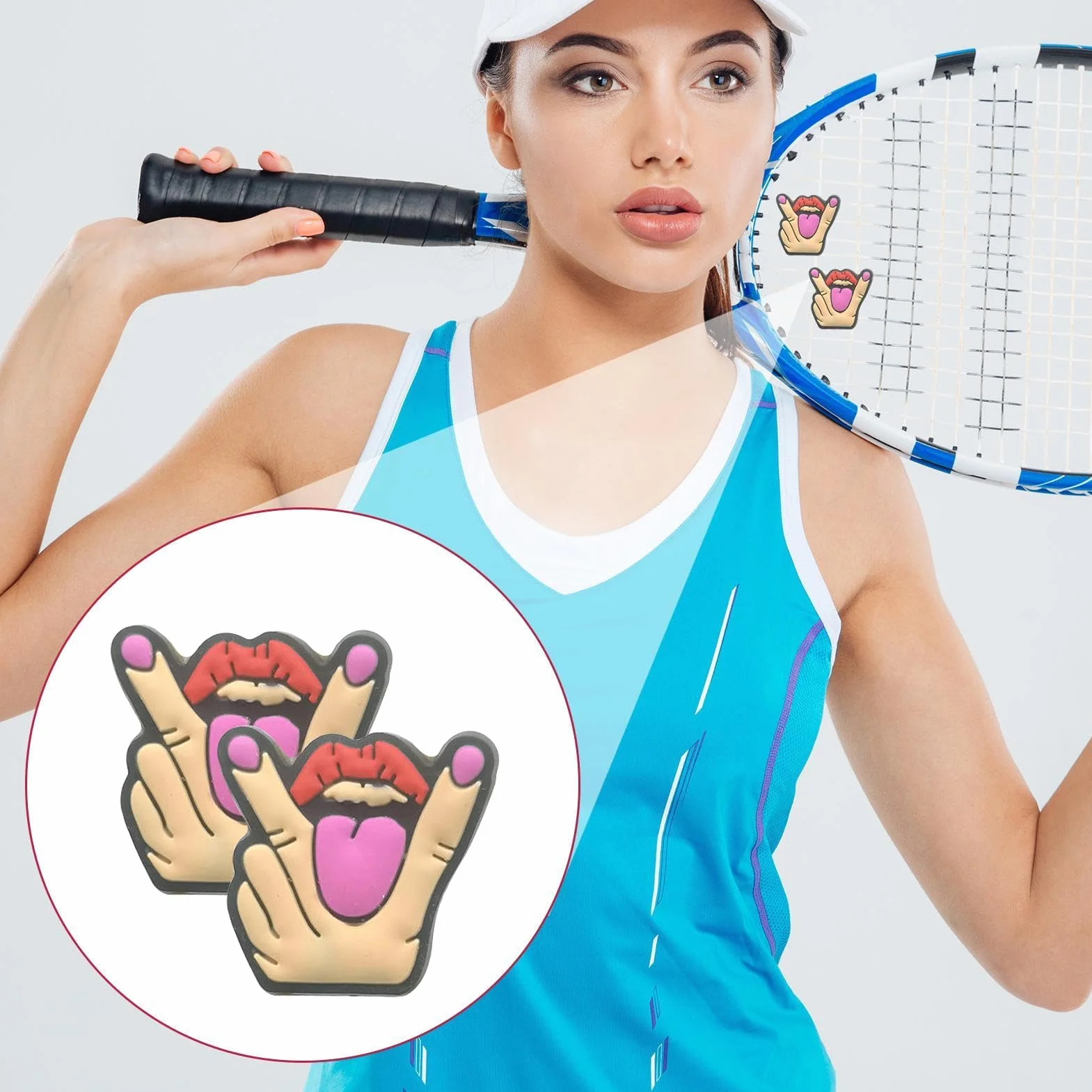 Silikonowy amortyzator wibracji do rakiety tenisowej HAMIL