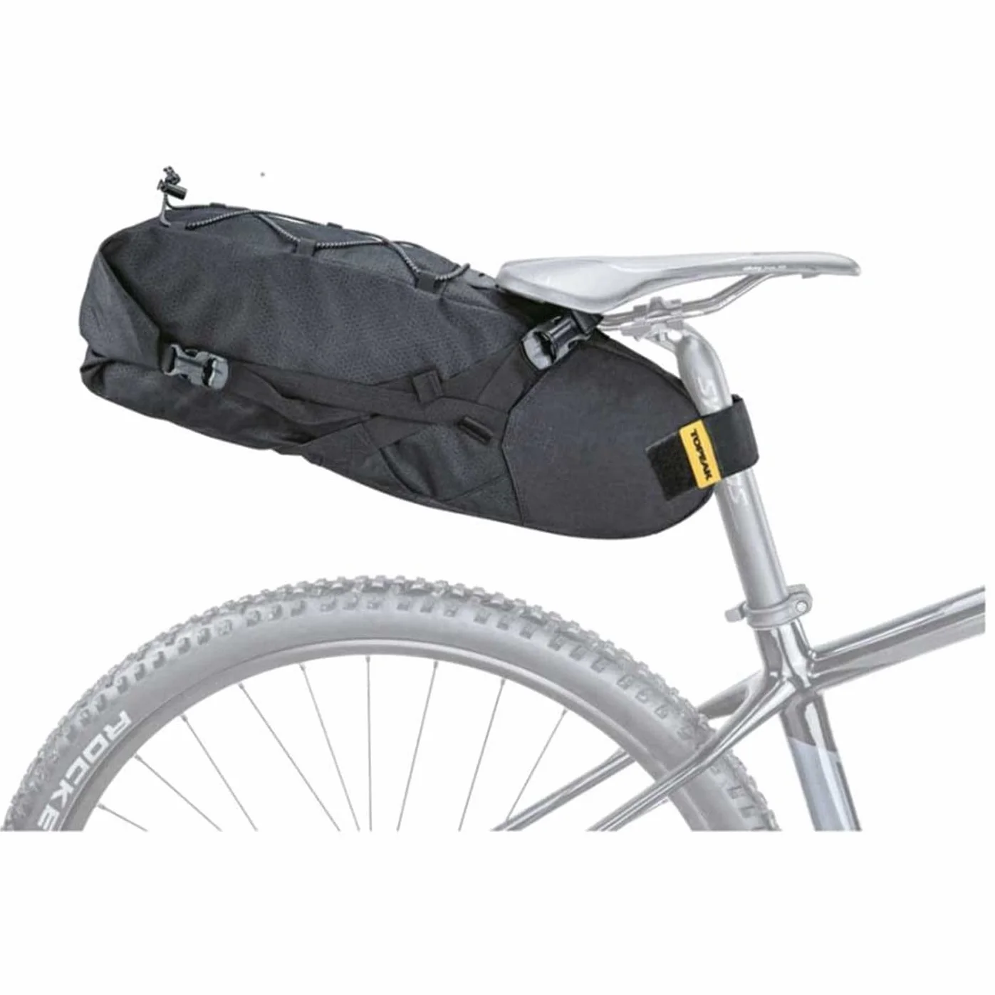 TOPEAK 50215 BackLoader torba podsiodłowa dla dorosłych, czarna, 6 litrów/S