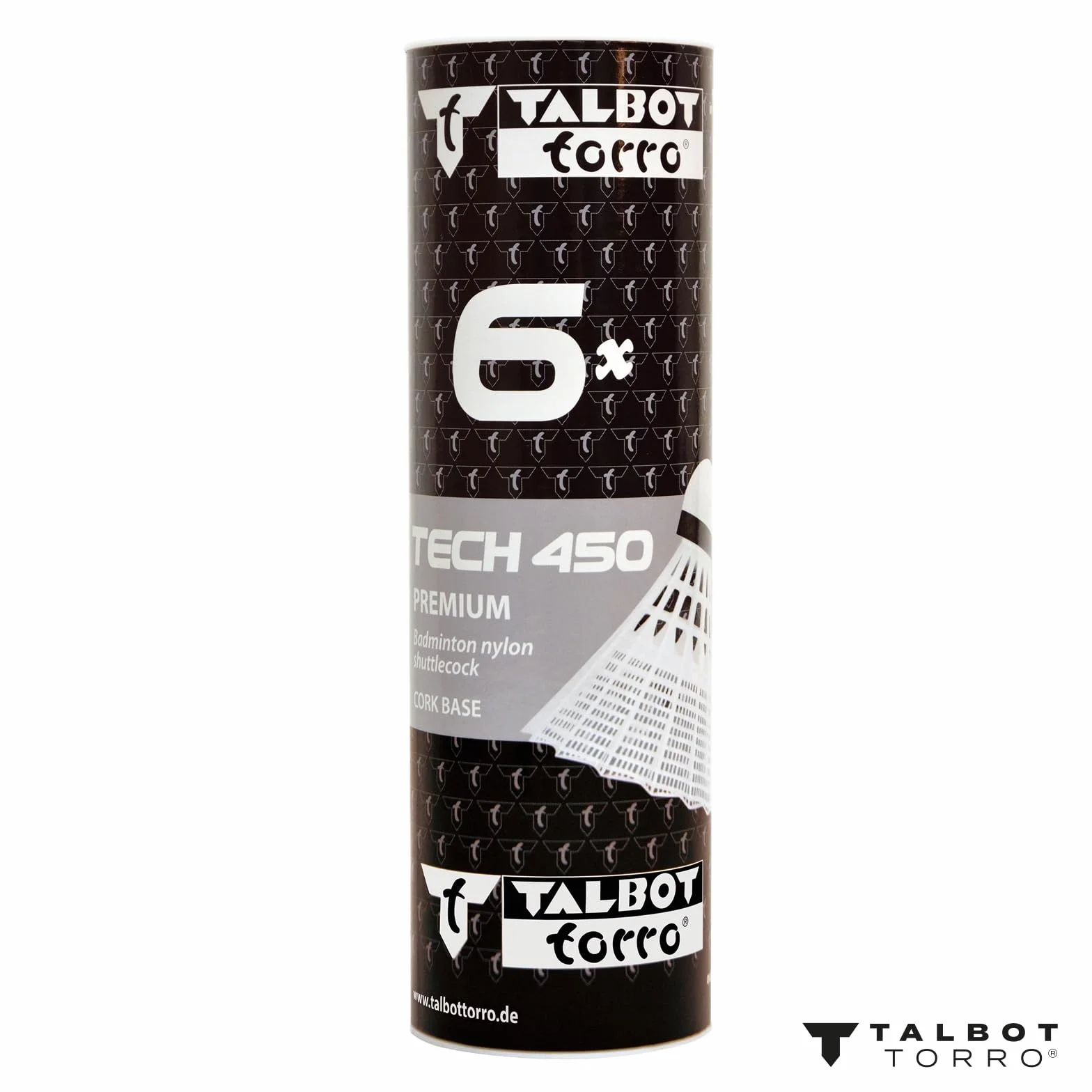 Talbot-Torro Lotka do badmintona Tech 450, 6 sztuk, nylon premium