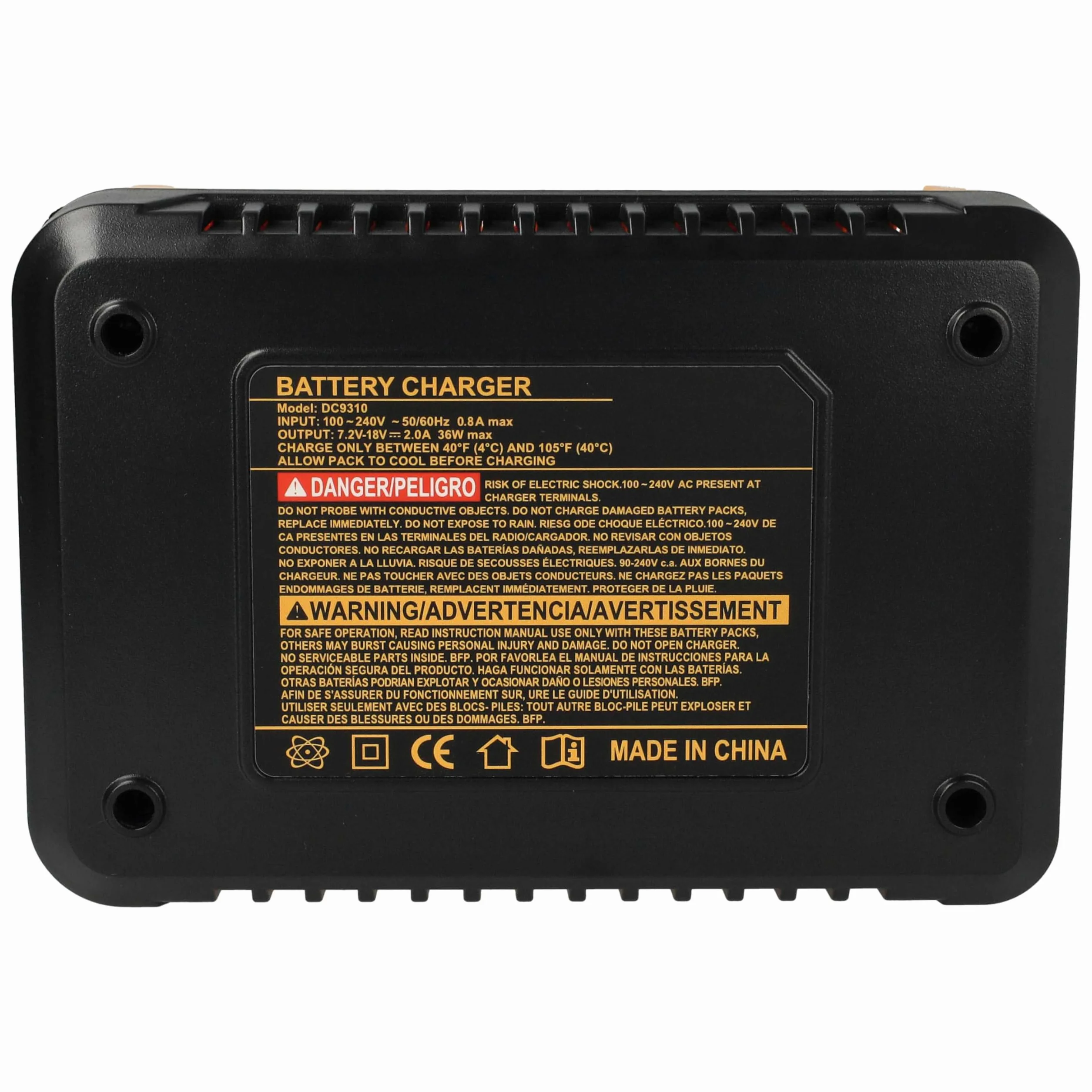vhbw Ładowarka kompatybilna z narzędziami Dewalt DC9096, DC9144, DC9180, DC9180C z narzędziami NI-Cd, akumulatorami NiMH