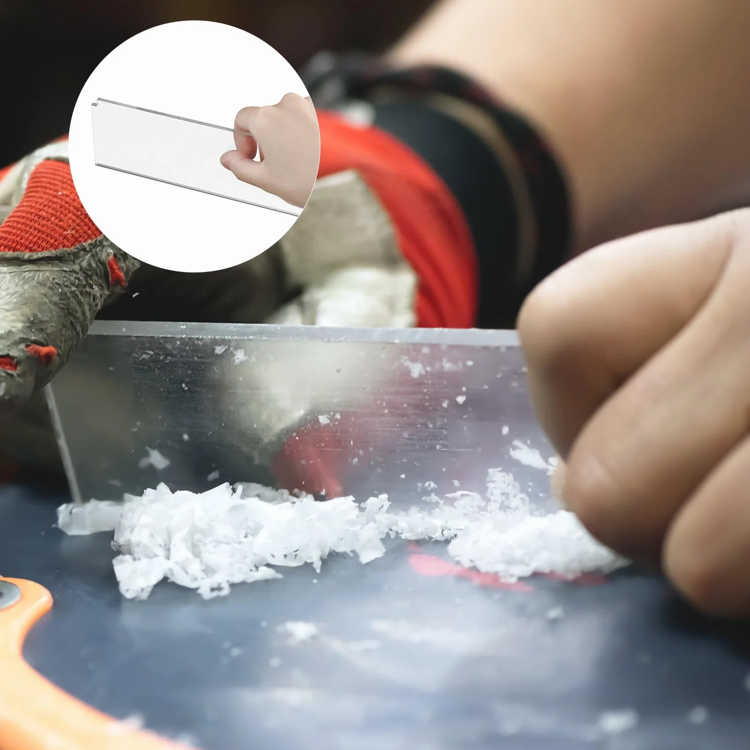 2 Szt. Skrobaczka do Wosku do Nart, 23x5,7cm Skrobaczka do Wosku do Snowboardu Plastik Srodek do Usuwania Wosku do Nart na Zewnatrz Sport Narciarstwo Snowboard Konserwacja Narzedzie
