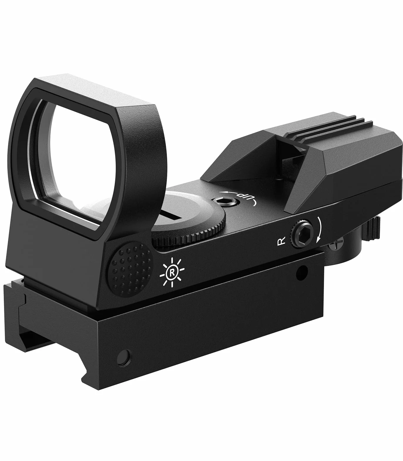 Feyachi Reflex Sight Red Green Dot Optics 4 reticoli regolabili Sight con pulsante di regolazione della luminosità