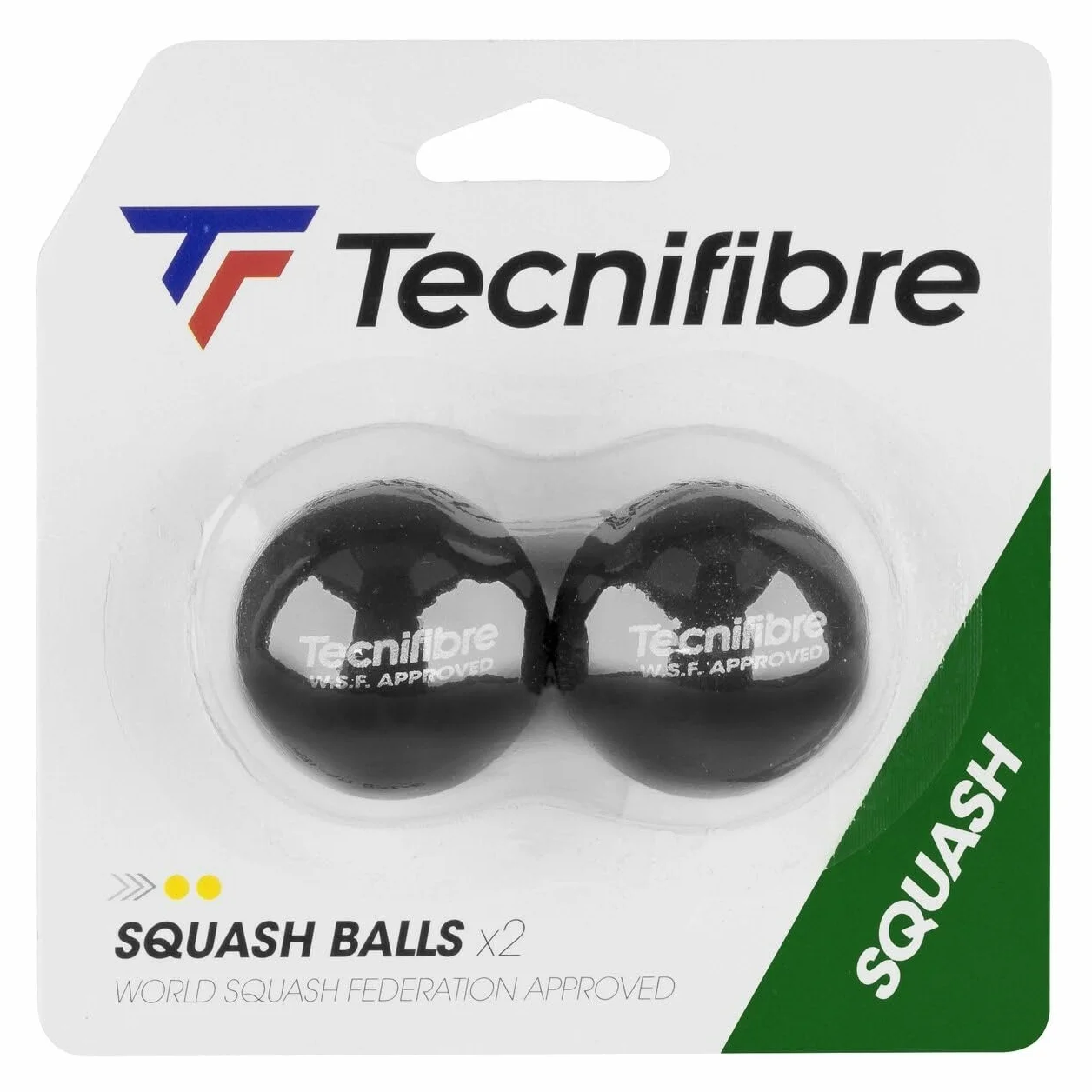 Tecnifibre Piłki do squasha - niebieski/czerwony/żółty/podwójna żółta kropka