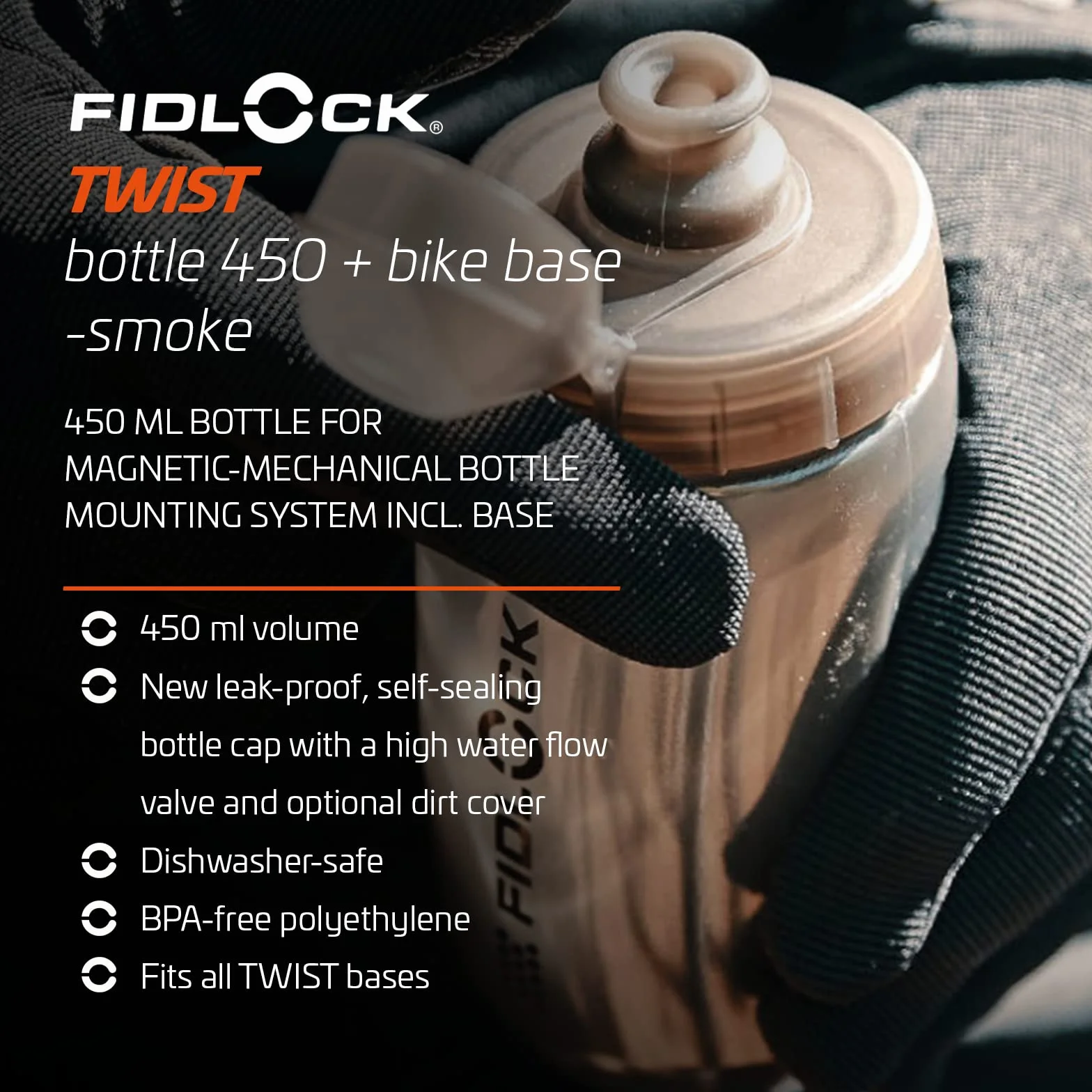 Fidlock Butelka 450 i baza rowerowa