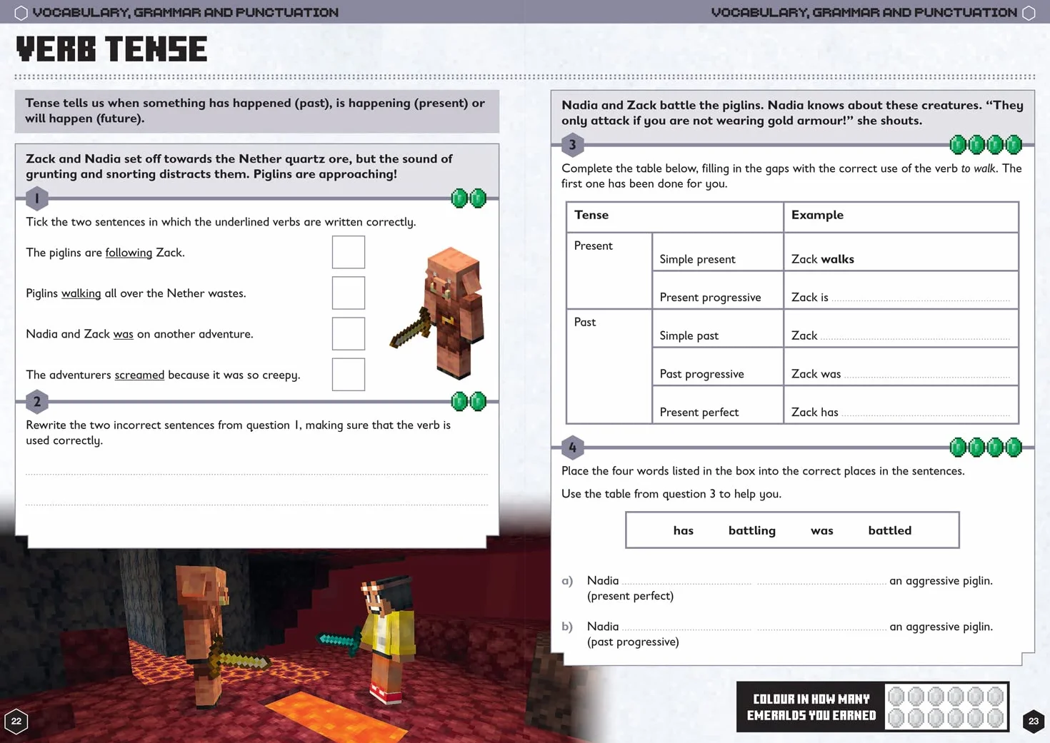 Minecraft English Ages 9-10: Official Workbook