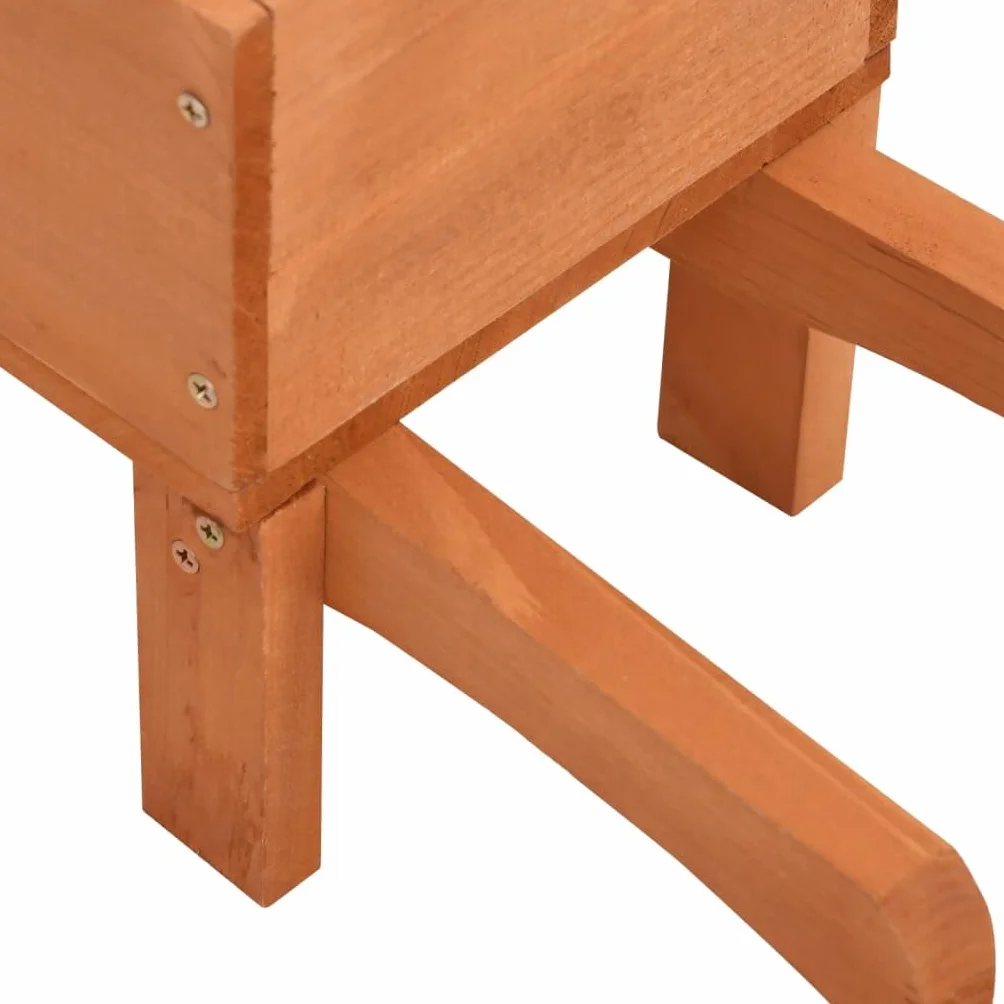 vidaXL Donice w kształcie taczek, 2 szt., 47x15x19 cm, drewno jodłowe, donica, donice na taras, donice drewniane, donica ogrodowa, donice