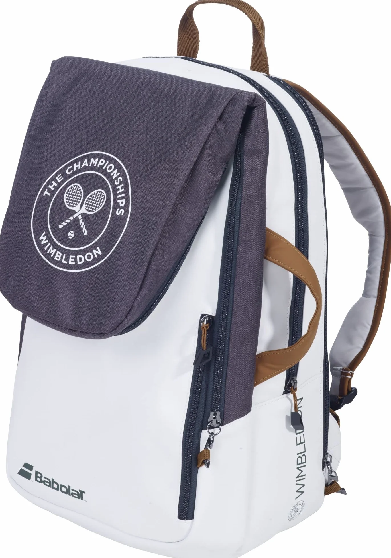 Babolat Plecak tenisowy Pure Wimbledon, Biały/szary, Jeden rozmiar, Potężny