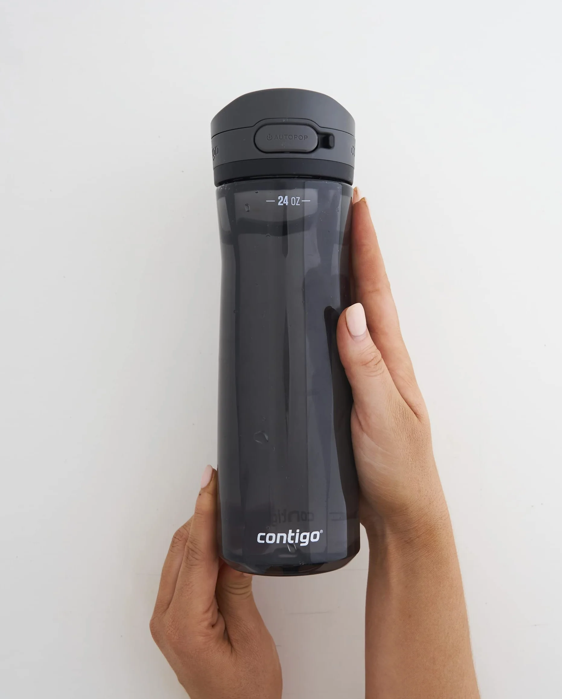 Contigo Jackson Butelka na napoje, duża butelka bez BPA, w 100% szczelna, nadaje się do mycia w zmywarce, do uprawiania sportu, roweru, joggingu, wędrówek, pracy, szkoły, 720 ml