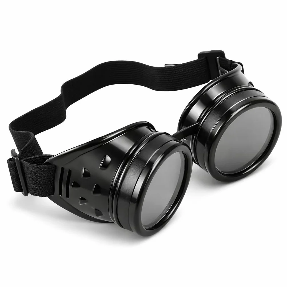 Steampunk Gogle ABS Vintage Dwuwarstwowe Okulary Przeciwsłoneczne Rekwizyt Imprezowy