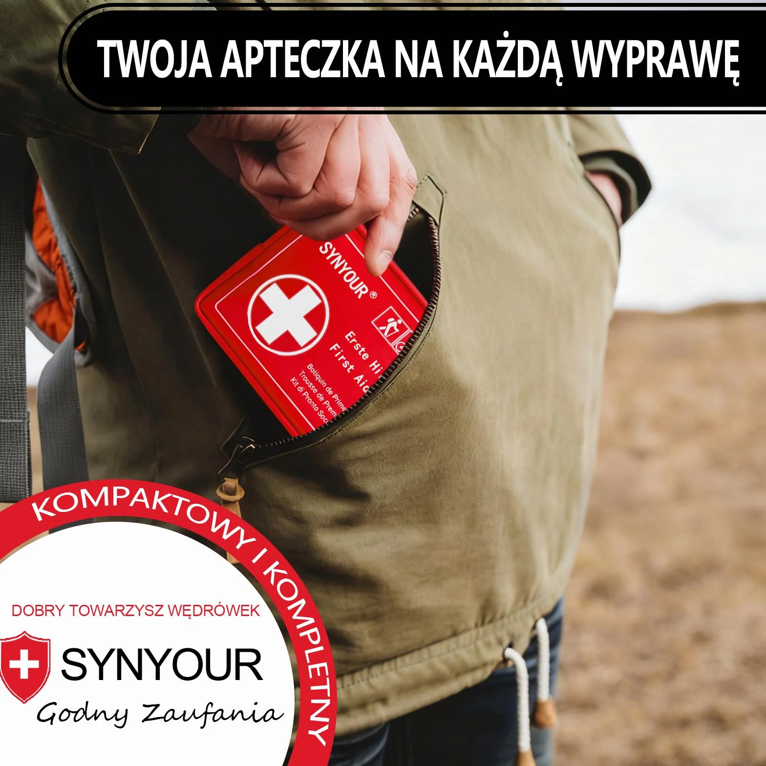 Mini Zestaw Pierwszej Pomocy 80 Sztuk Apteczka Turystyczna Samochodowa Podróżna