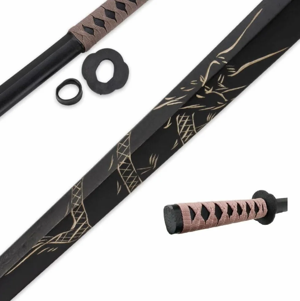 57 SPECIAL REPLICAS Dragon Bokken Katana Drewniany miecz 100 cm do profesjonalnego treningu 1807D
