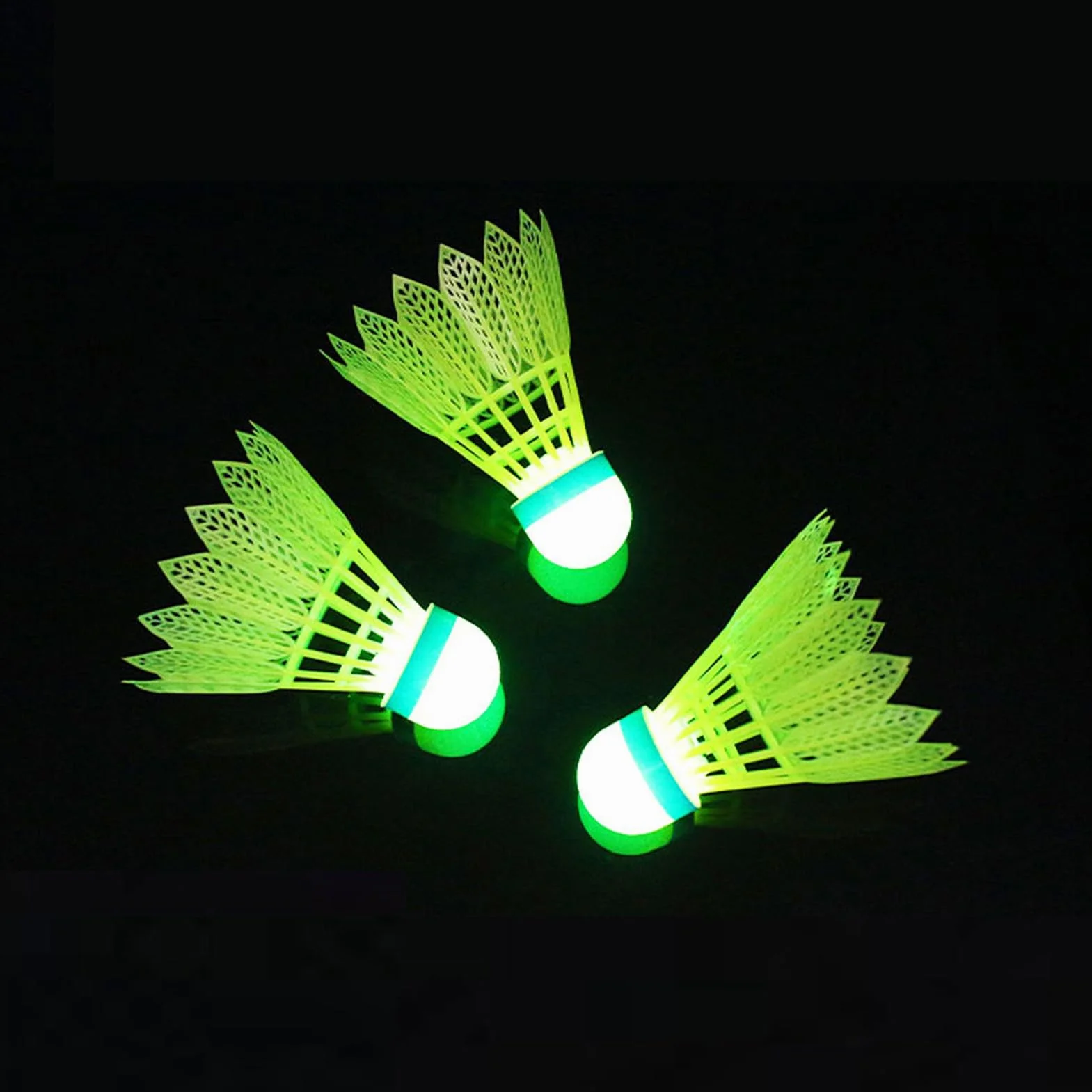 Badminton lotki - wiatroszczelne,Zestaw lotek LED,do plaży, parku, sali gimnastycznej, szkoły, turniejów, odporny na wiatr, gier rodzinnych,