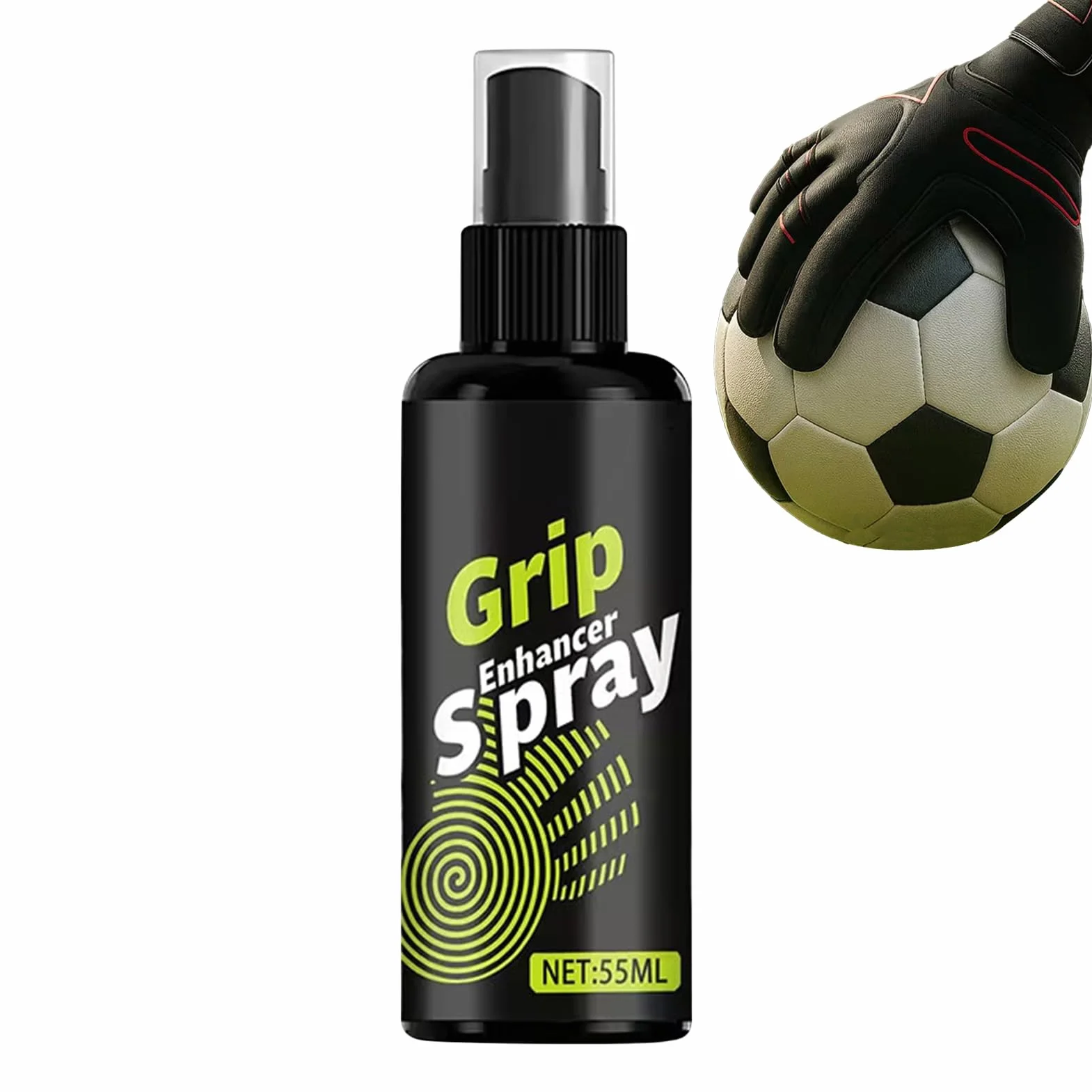 Rękawice bramkarskie Grip Spray, 55 ml, antypoślizgowy lepki spray do rękawic, rękawice piłkarskie, system pielęgnacji, do siatkówki, baseballu, boksu, golfa, treningu