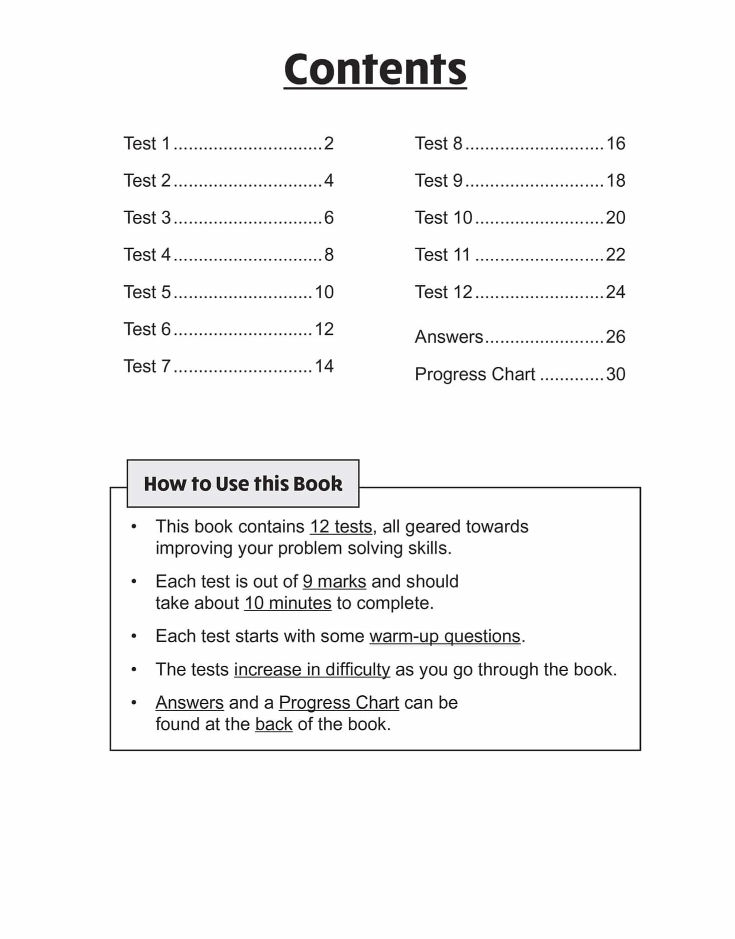 KS2 Year 3 Maths 10-Minute Tests: Problem Solving