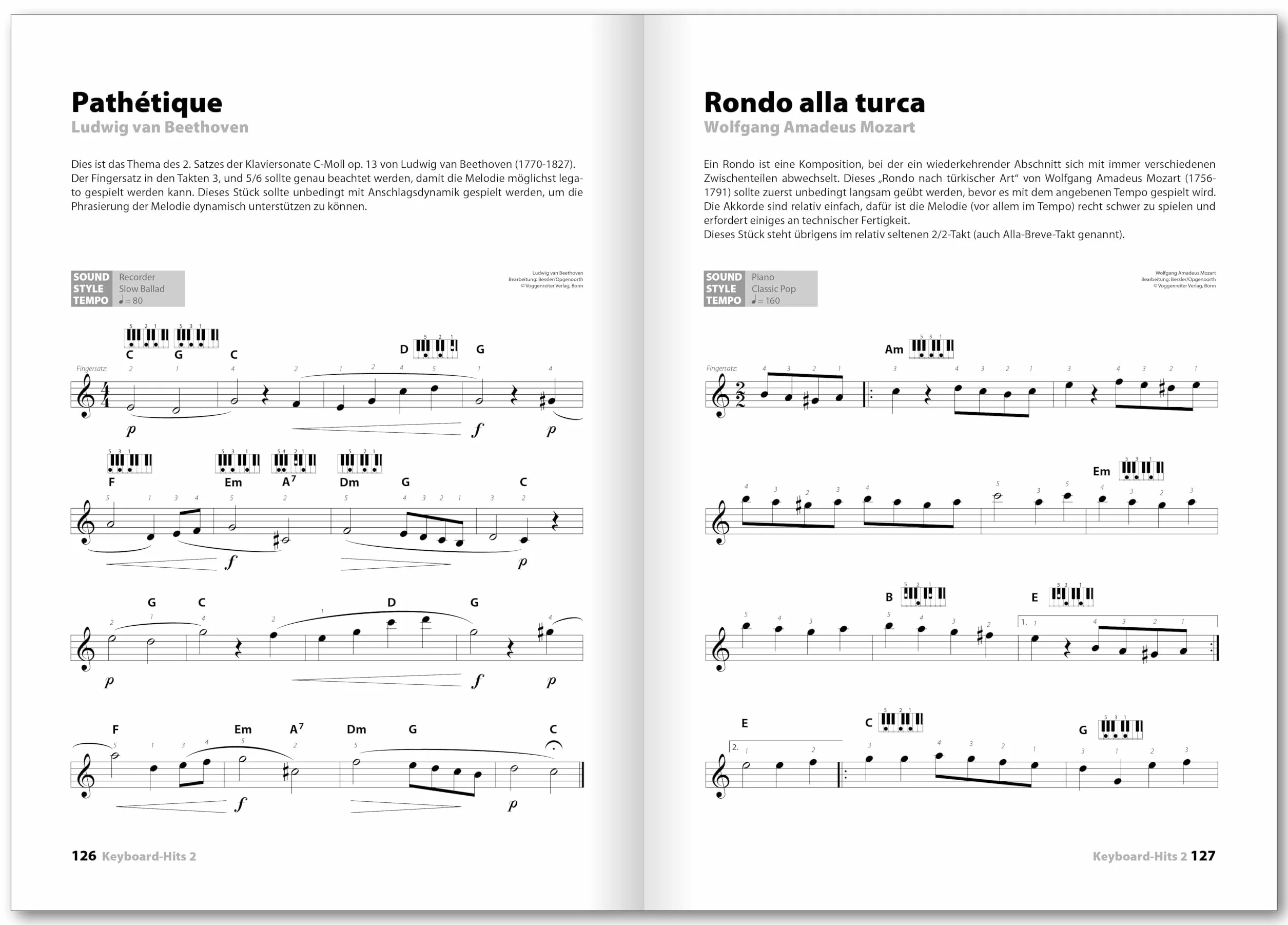 Keyboard Hits 2: 100 der schönsten Songs aus Pop, Klassik, Gospel, Schlager und Volkslied