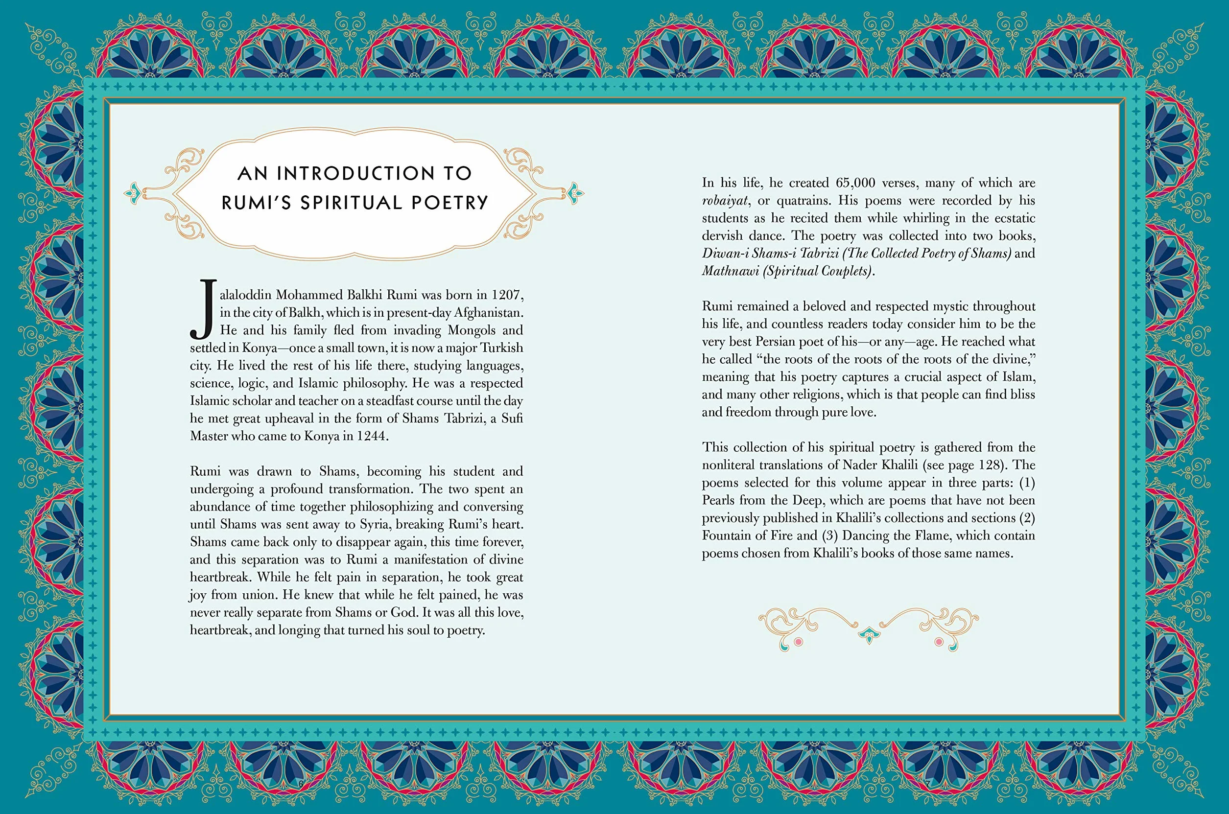 The Spiritual Poems of Rumi: Translated by Nader Khalili: 3