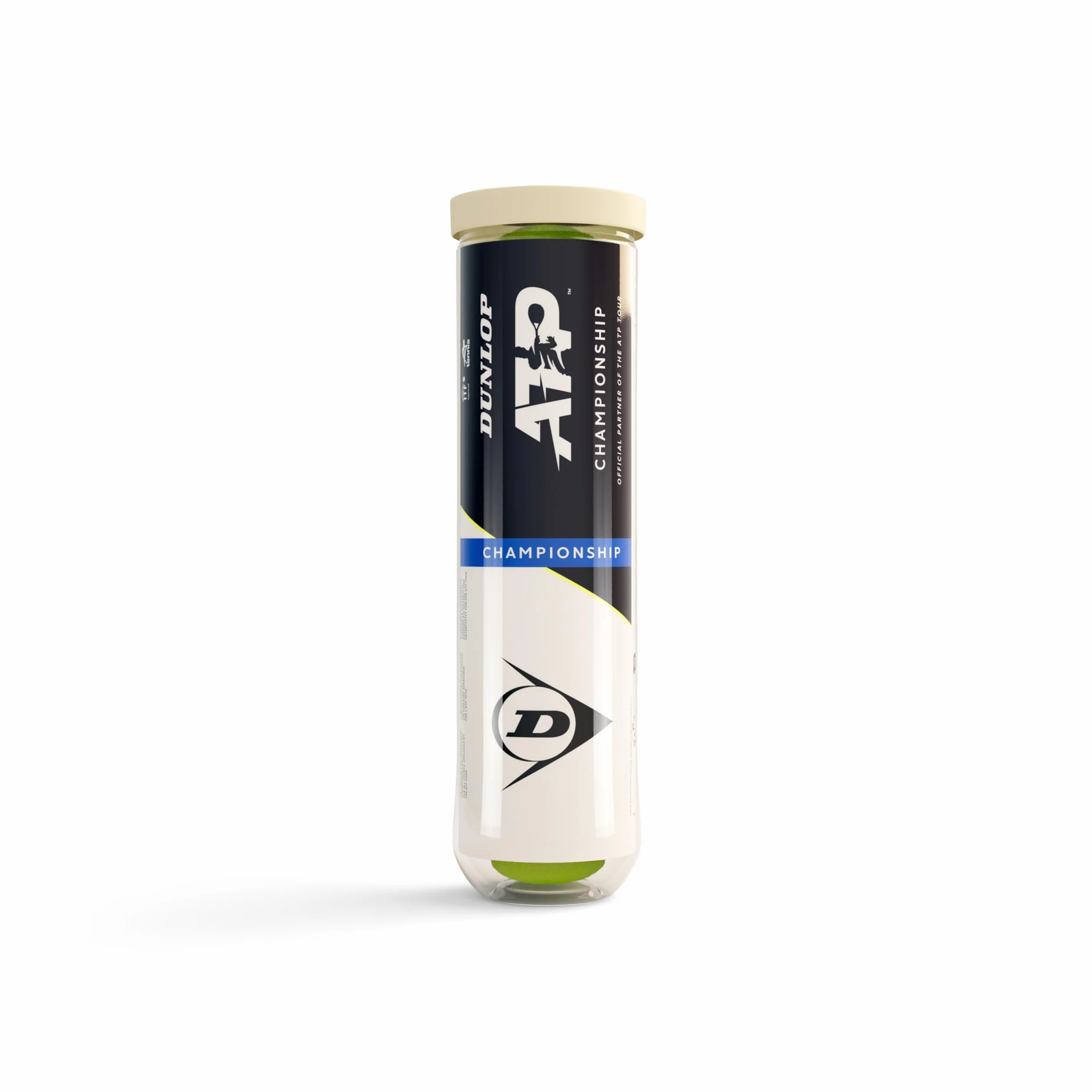 Dunlop Uniseks D Tb Atp Championship 4Pet Piłki tenisowe Yellow One Size
