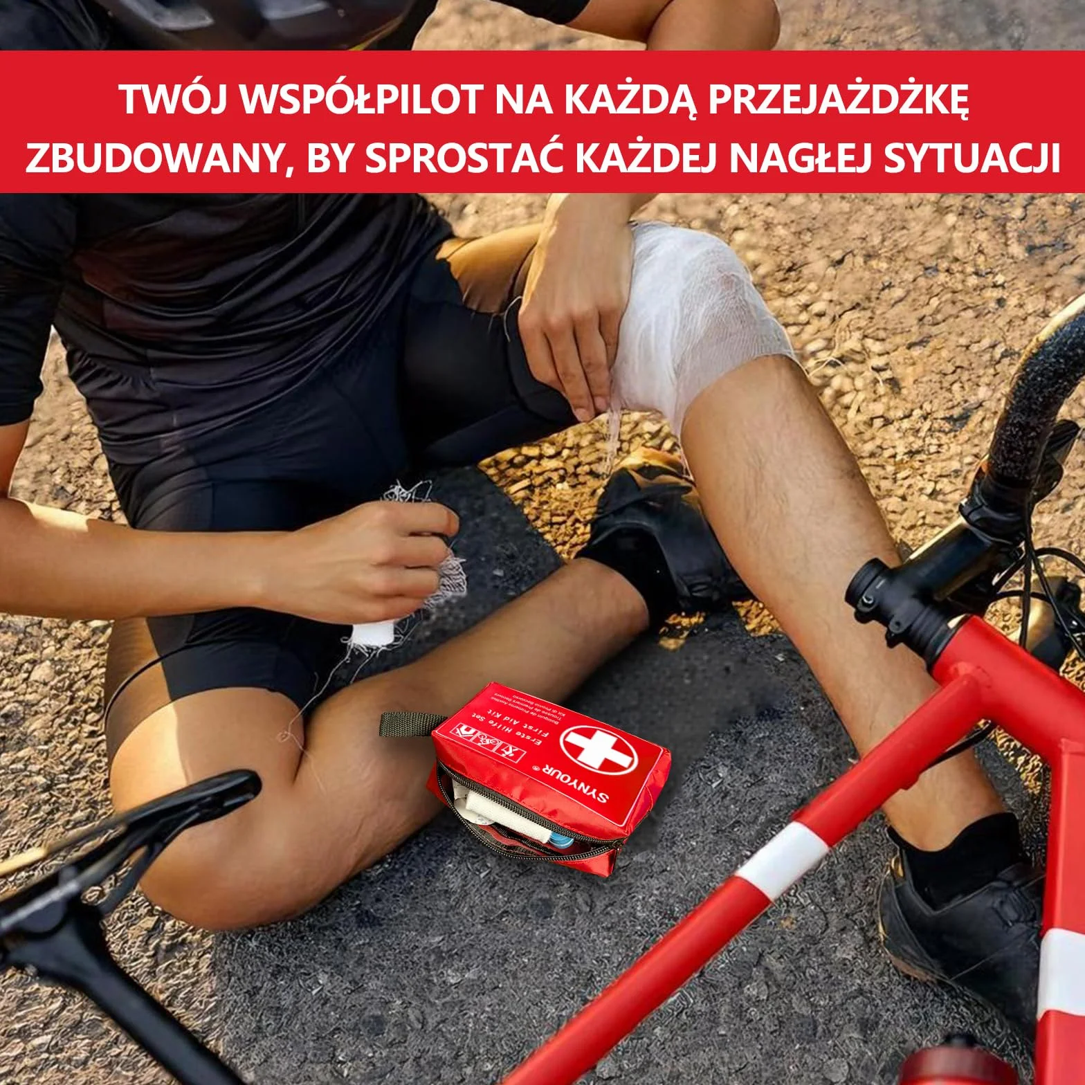Mini Zestaw Pierwszej Pomocy 80 Sztuk Apteczka Turystyczna Samochodowa Podróżna