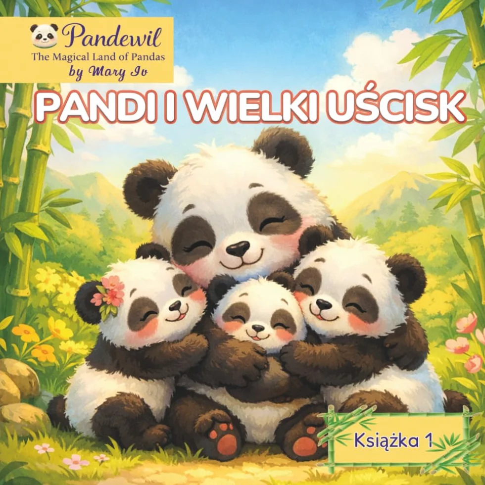 Pandi i Wielki Uścisk: Ciepła bajka na dobranoc o życzliwości, rodzinie i mocy przytulenia dla dzieci 3–7 lat