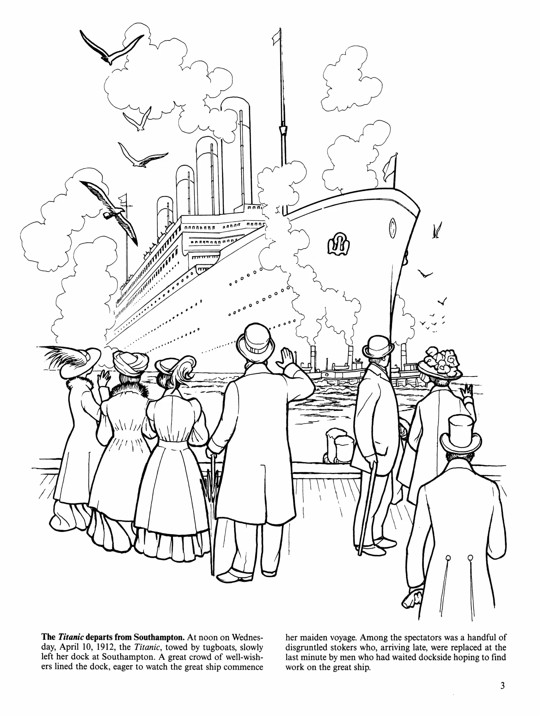 The Titanic Coloring Book