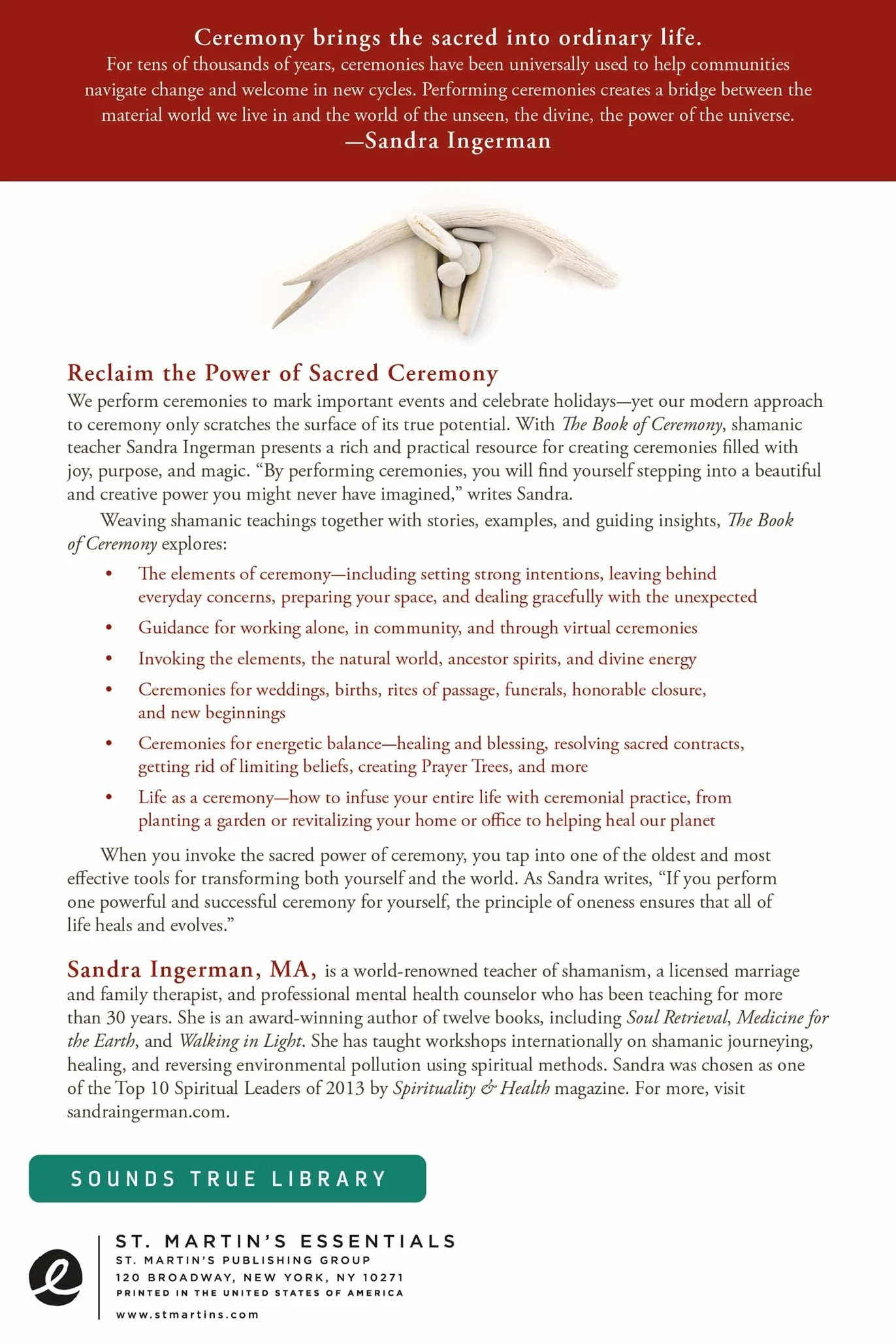 The Book of Ceremony: Shamanic Wisdom for Invoking the Sacred in Everyday Life