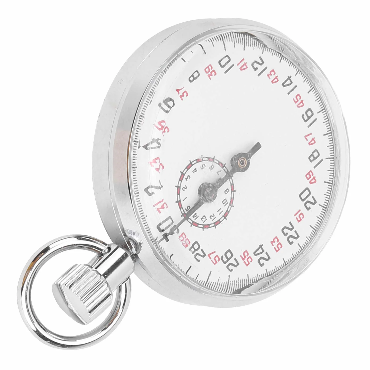 Mechaniczny Stoper Sportowy Ze Stali Nierdzewnej Chronograf Timer Przenośny Minutnik