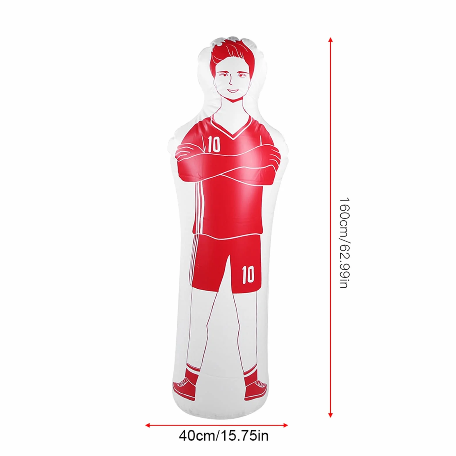 Ejoyous Dummy piłka nożna, 160 cm, nadmuchiwany trener piłki nożnej, manekin, bramkarz, sprzęt treningowy, do ćwiczeń piłki nożnej i dryblingu, do treningu bokserskiego