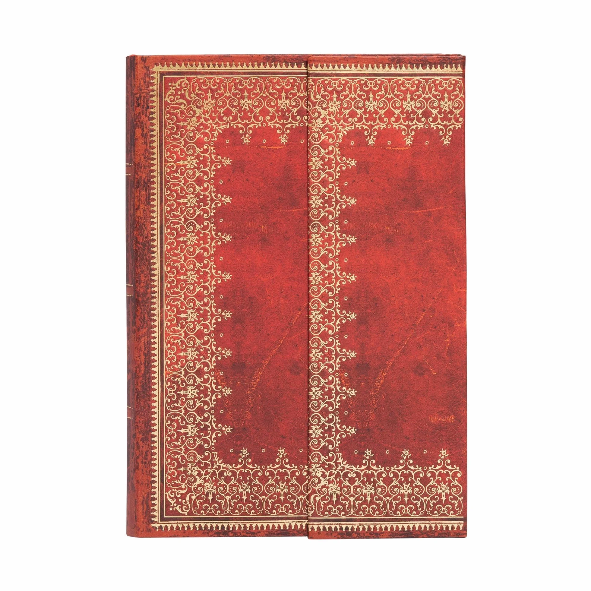 Carnet rigide Paperblanks Feuille d'Or Flexi Mini Ligné 176p.: Mini Flexi Wrap Lined