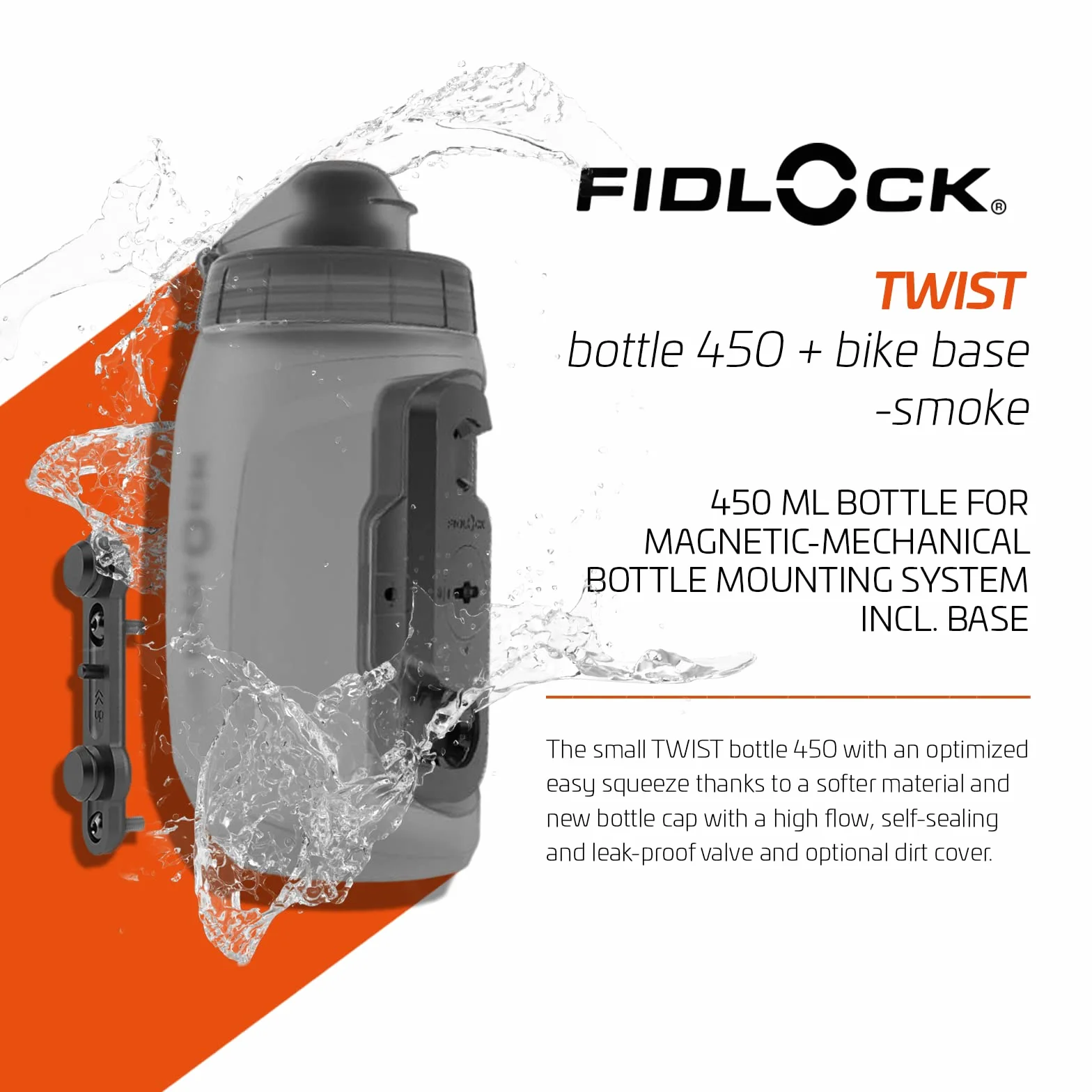 Fidlock Butelka 450 i baza rowerowa