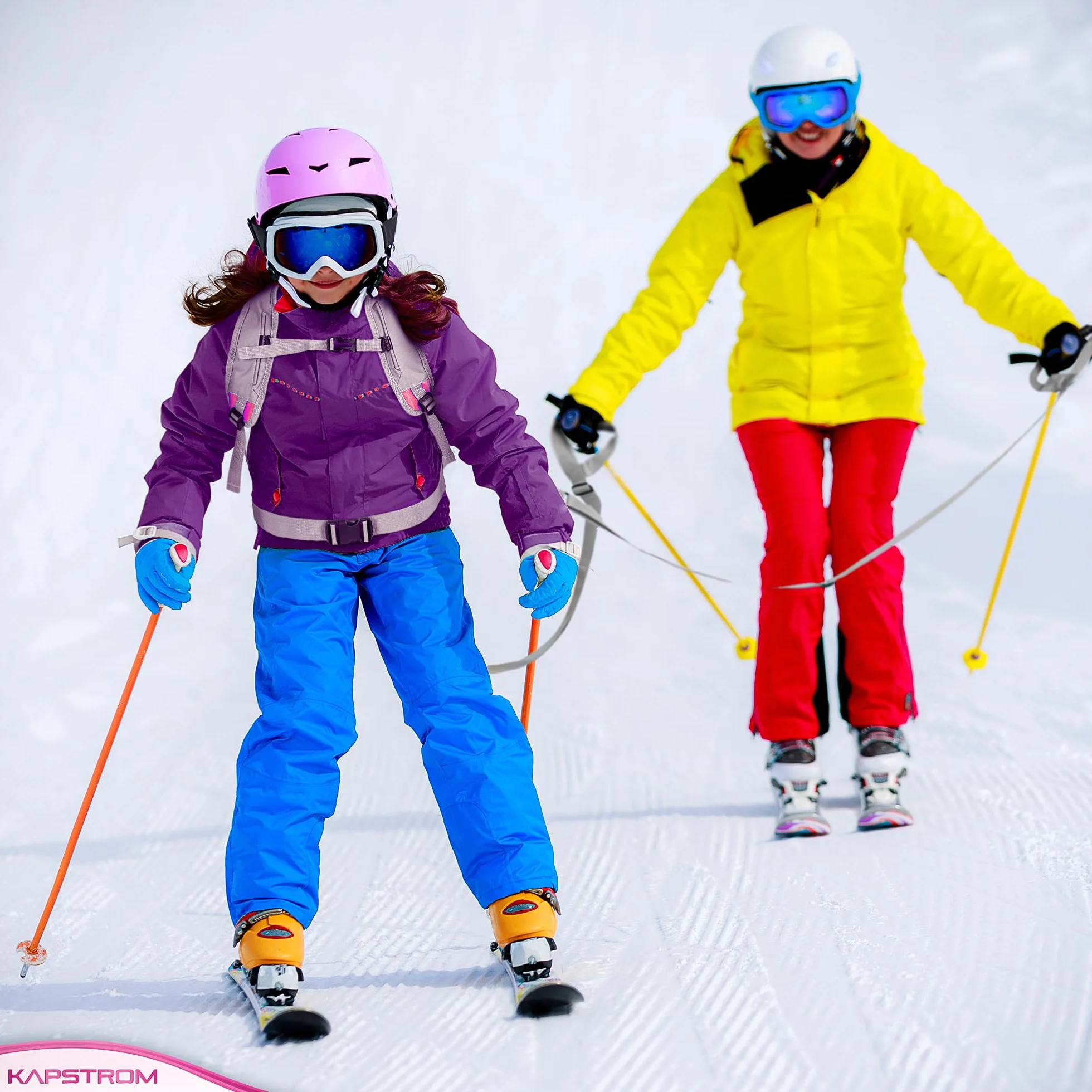 KapStrom Ski & Snowboard Training Harness for Kids with 2 Guiding Straps & Adjustable Shoulder Straps