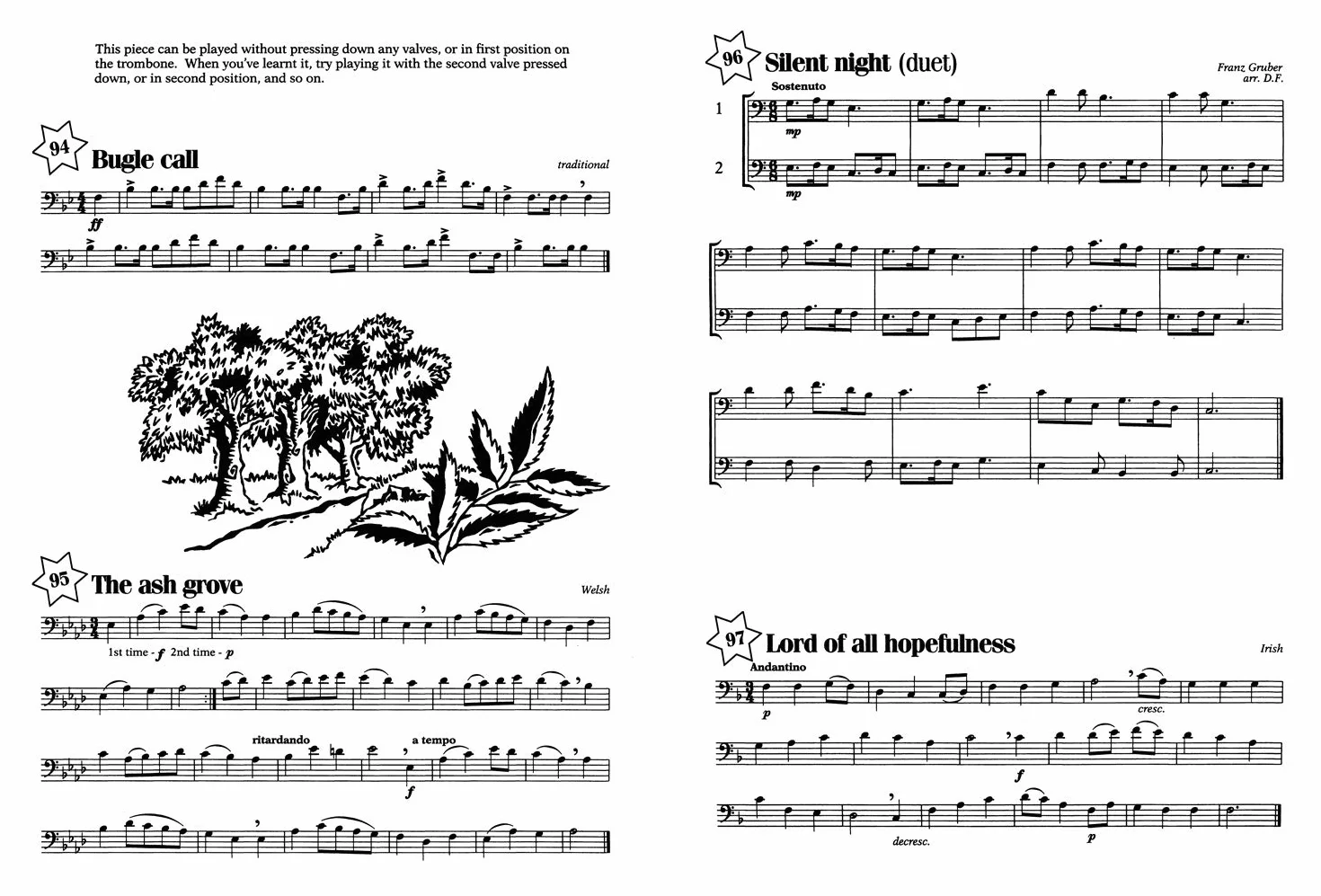 Abracadabra Tutors: Abracadabra Brass - bass clef: The way to learn through songs and tunes