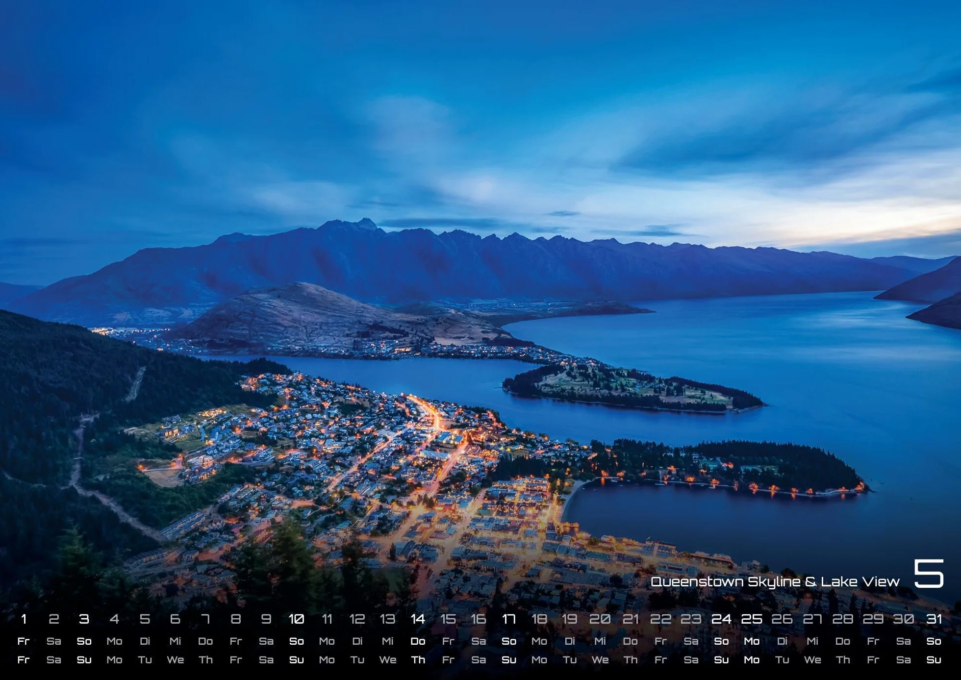 Neuseeland - Das Land der langen weißen Wolke - 2026 - Kalender DIN A2: Der Wandkalender mit den schönsten Motiven aus Neuseeland für das Jahr 2026 im extragroßen Format DIN A2 (ca. 60 x 42 cm)!