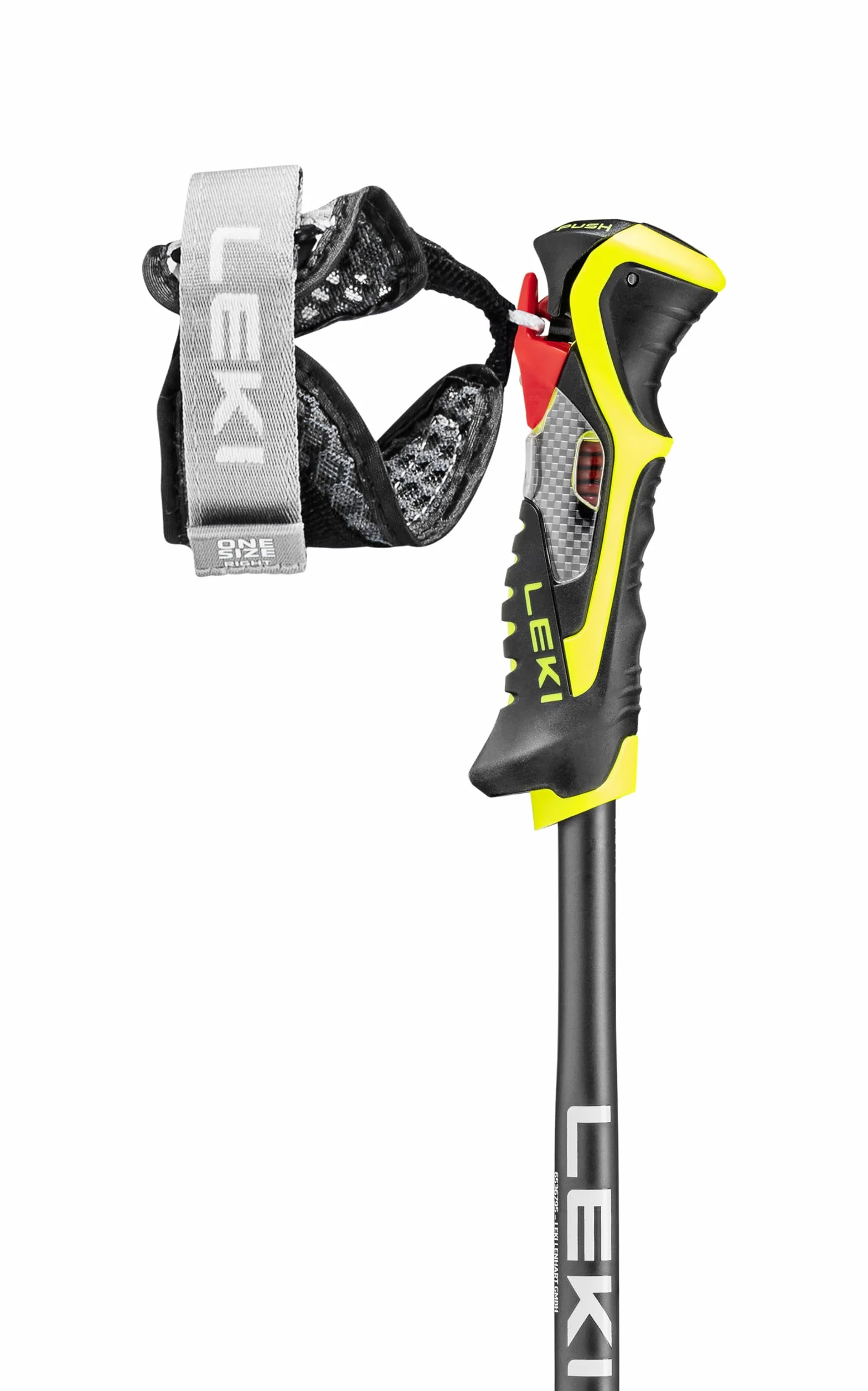 LEKI Airfoil 3D / 14 mm - White/Yellow - kijki narciarskie unisex z Trigger 3D