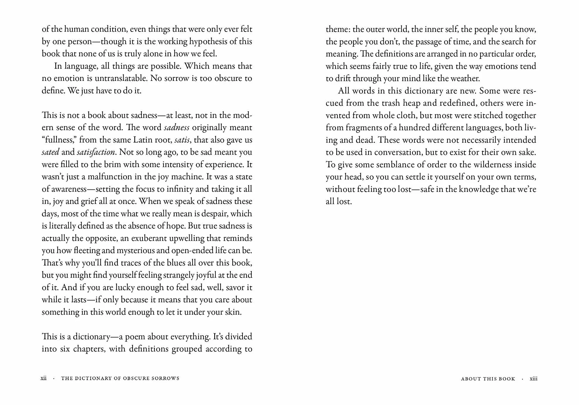 The Dictionary of Obscure Sorrows