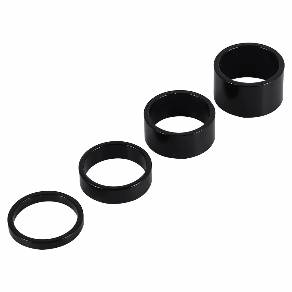 Yosoo Health Gear 4 sztuki dystansowe słuchawki rowerowe 5 mm 10 mm 15 mm 20 mm stop aluminium