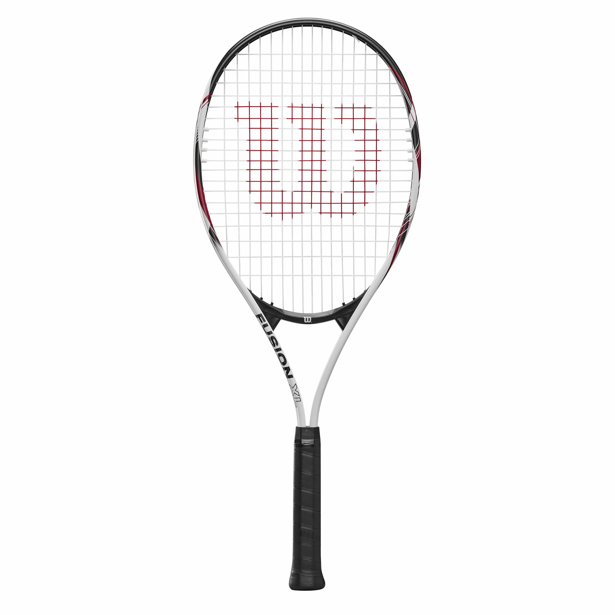 Wilson Fusion XL rakieta tenisowa, aluminiowa, waga czołowa (ciężka przyczepność), 291 g, długość 69,9 cm, czerwona