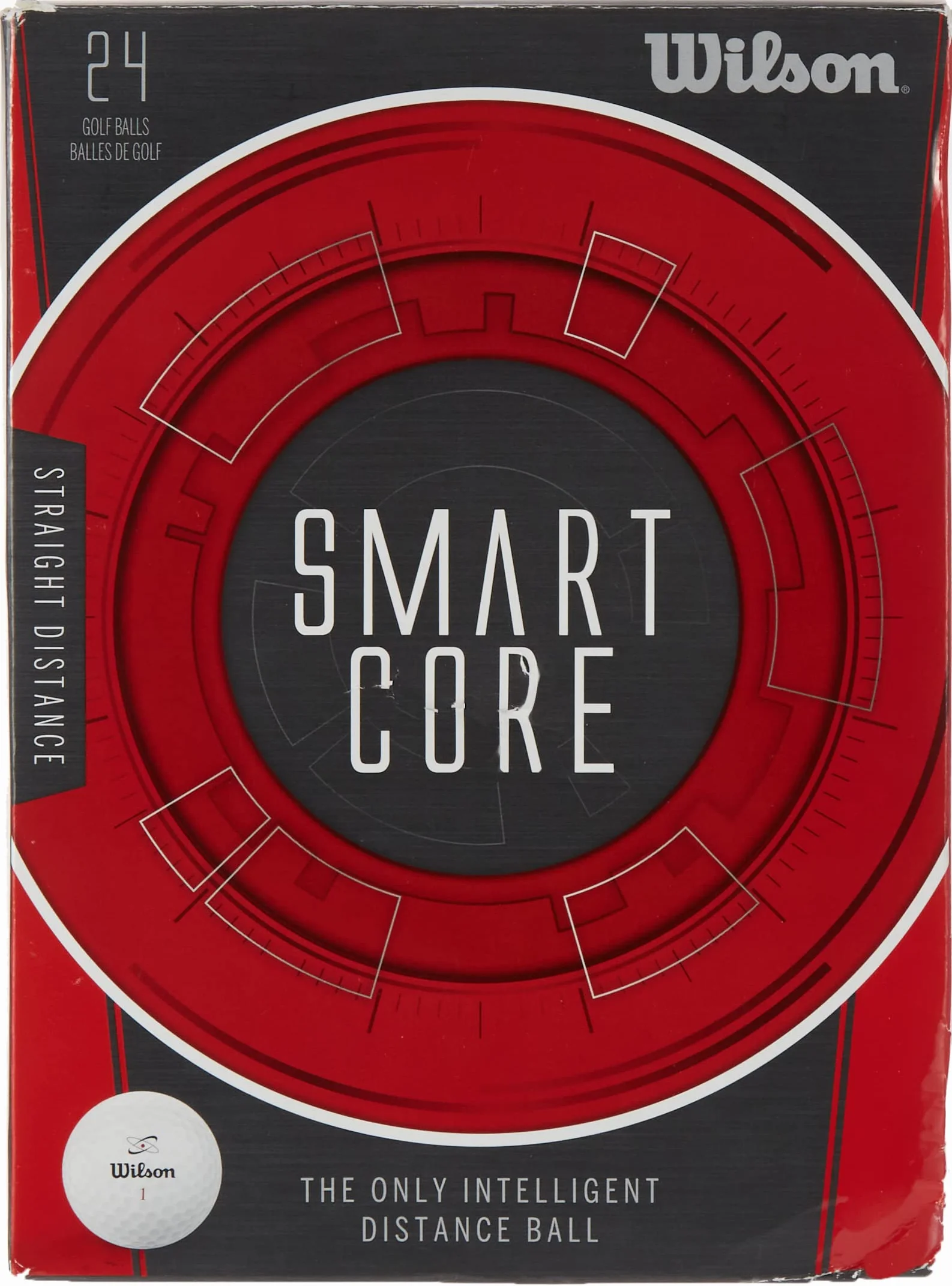 Wilson Smart Core piłka golfowa zestaw 24 sztuk biała