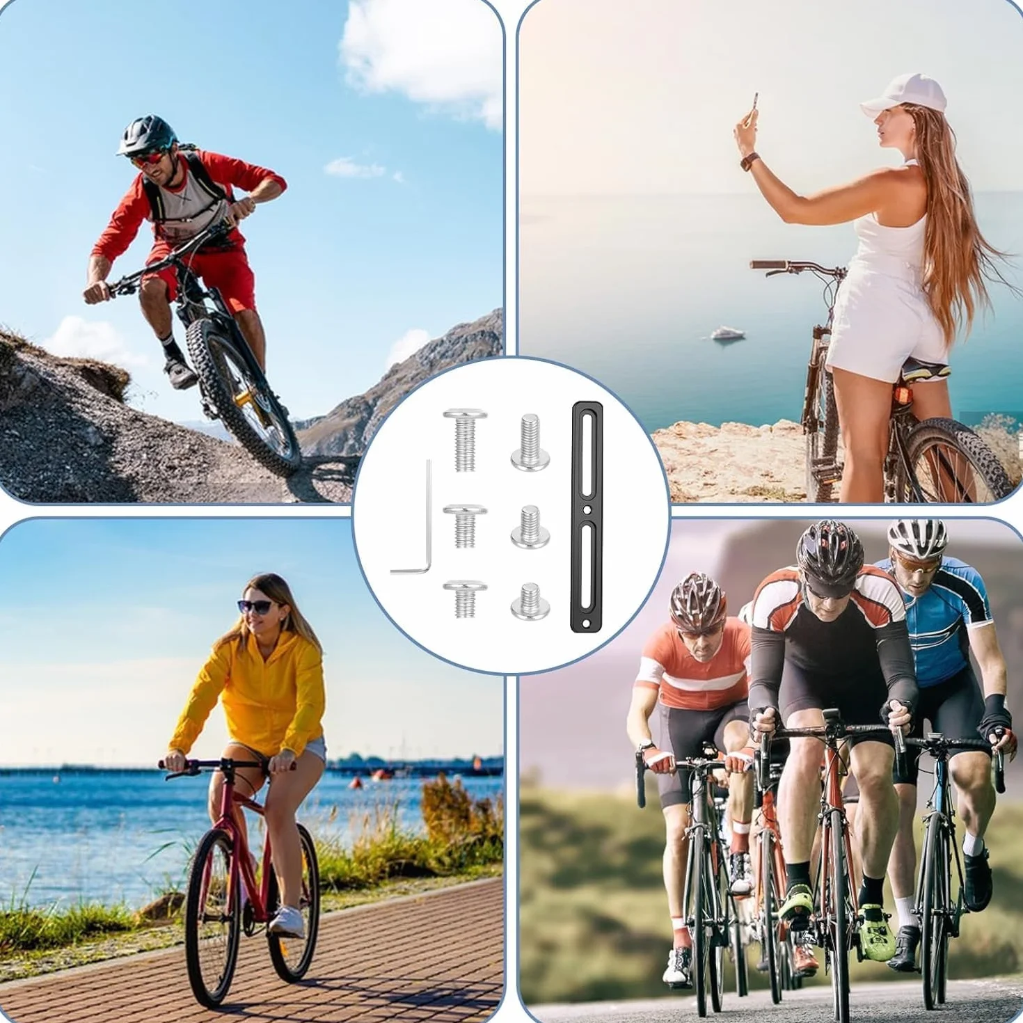 Adapter do uchwytu na bidon rowerowy, uchwyt na butelkę rowerową B-RAD, podstawa montażowa z aluminium, regulowana, stara pozycja, klatka zamontowana, uchwyt na butelkę wodną, uchwyty na rower szosowy