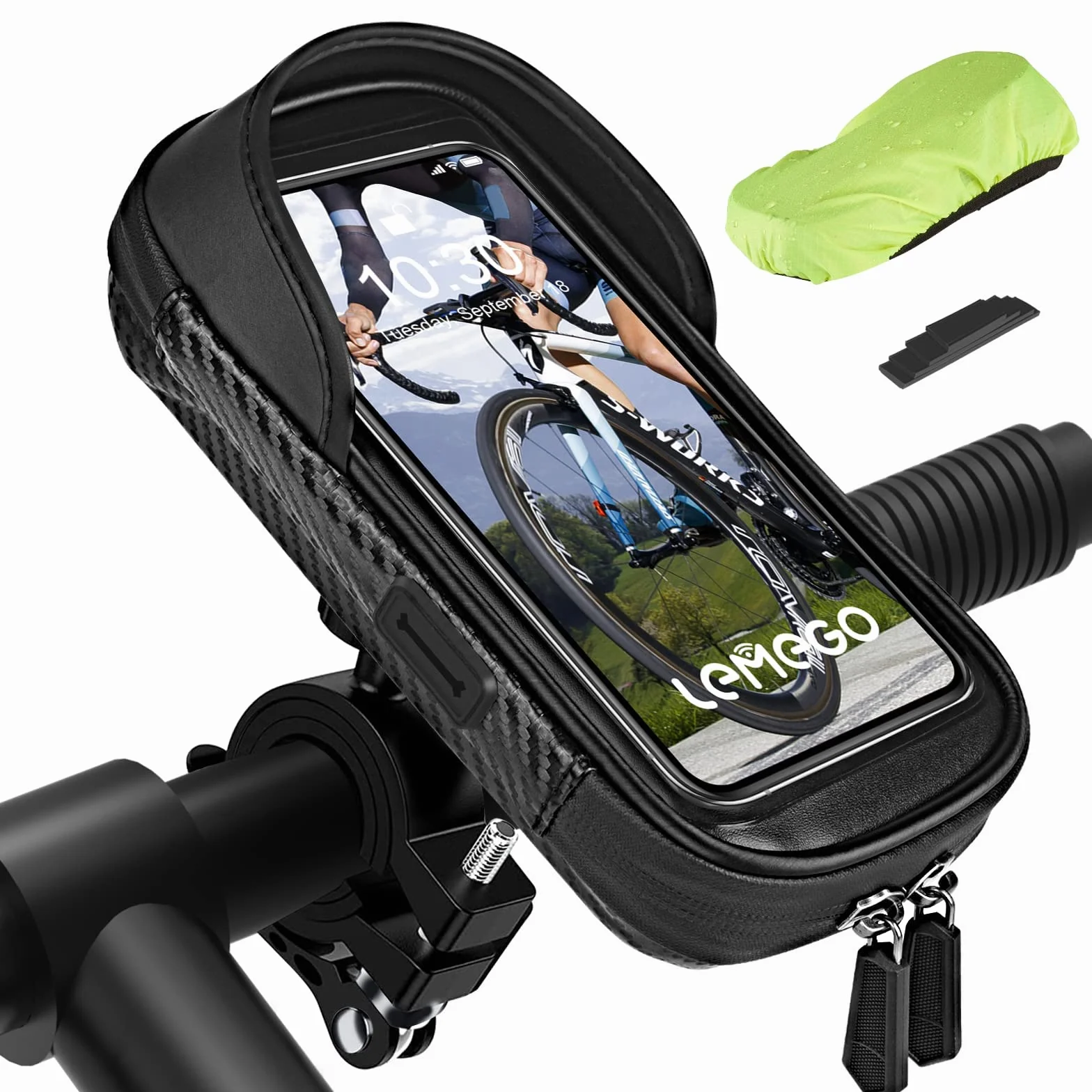 Uchwyt na kierownicę wodoodporny 360 stopni na telefon 4,7-7 cala rower motocykl skuter