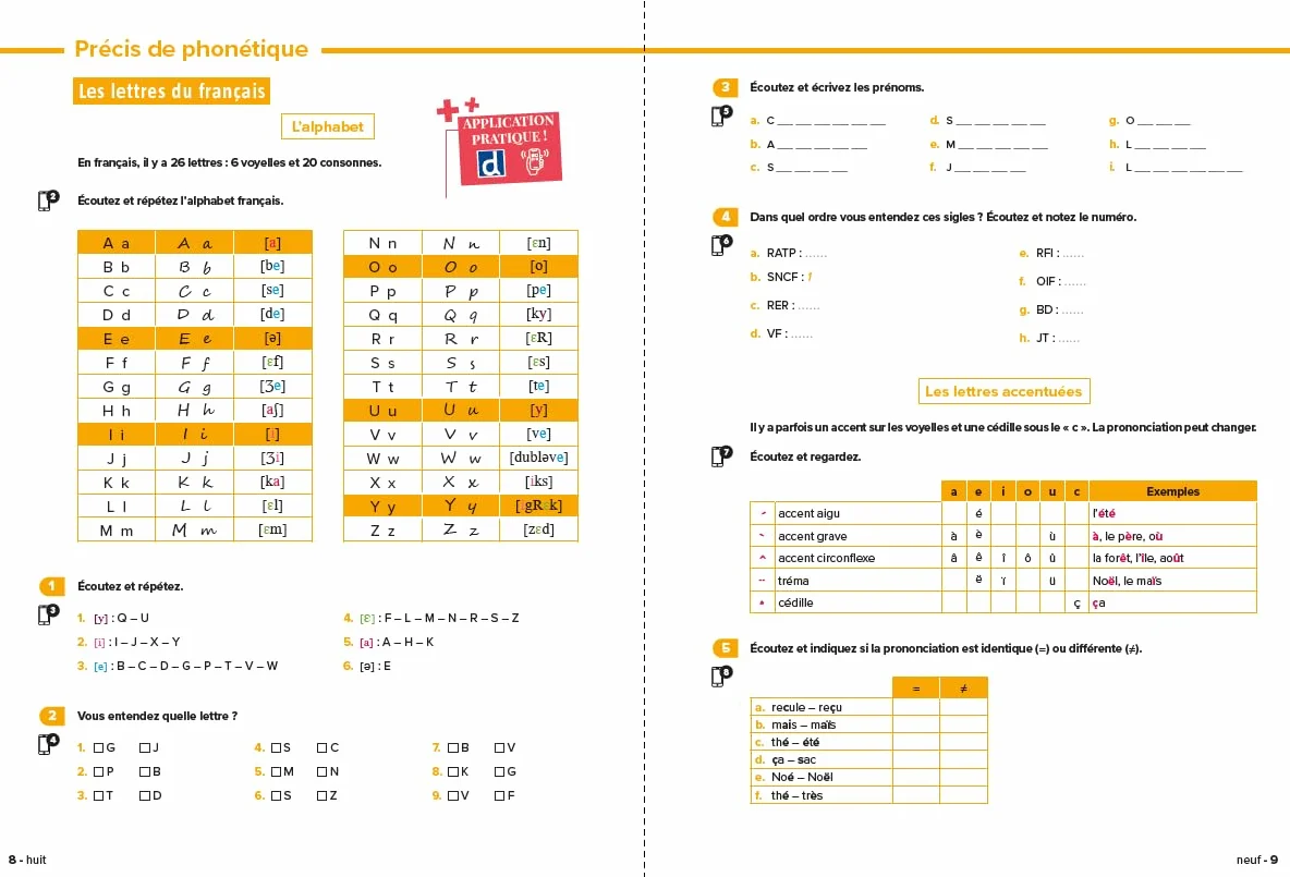 Bonjour et bienvenue A1.1 - tout en français - Livre-cahier + didierfle.app: Introduction à la langue française