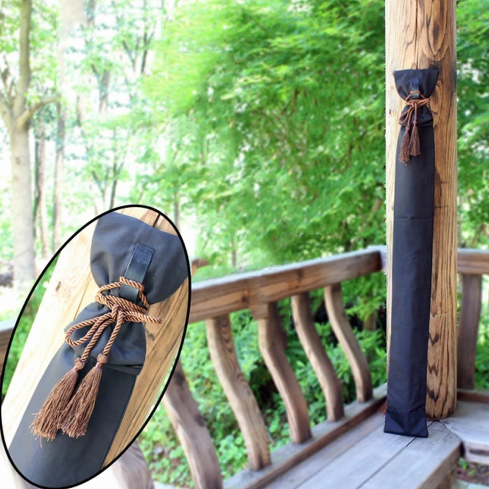 Torba Kendo Pokrowiec na broń Mieszanka poliestru 130cm Czarny